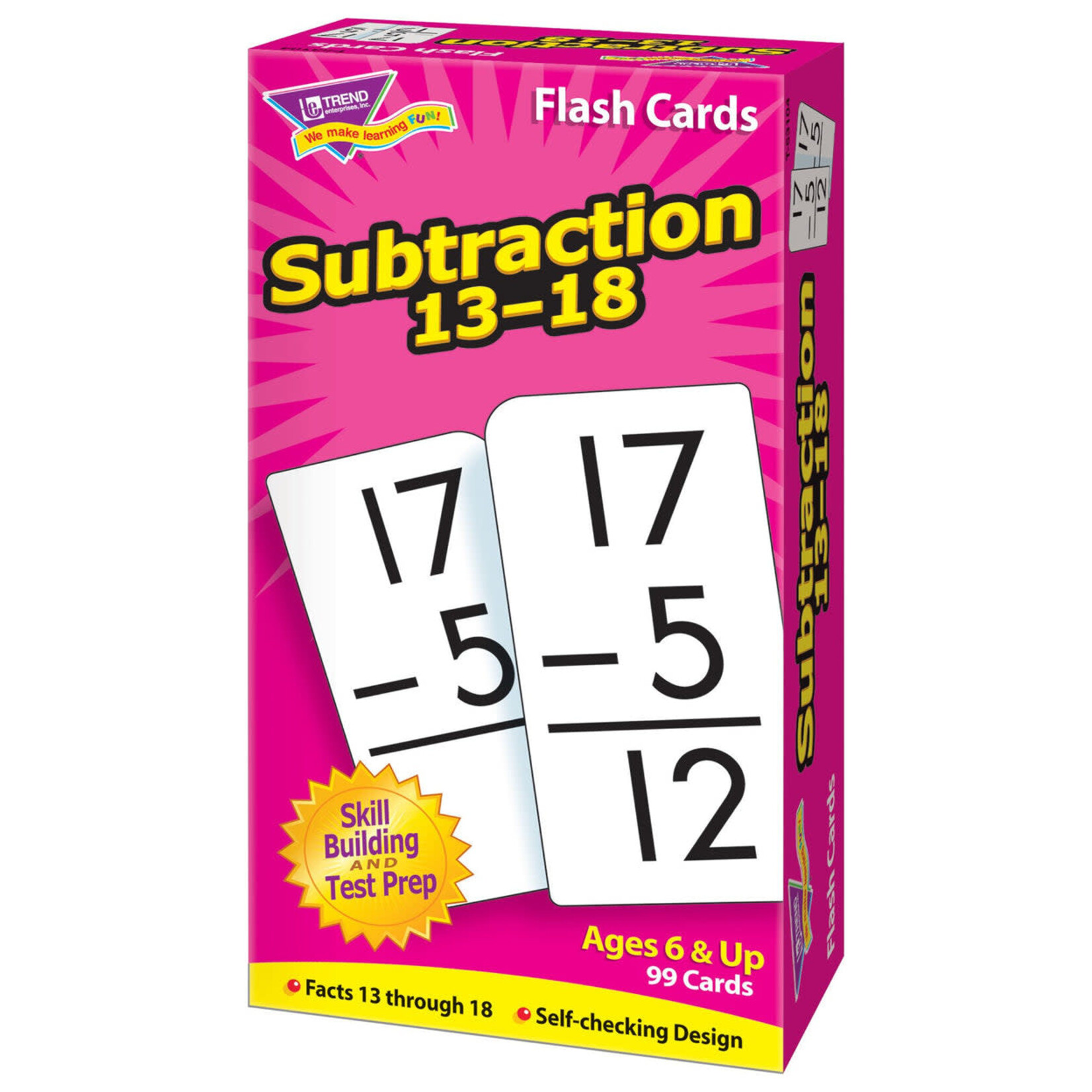 TREND ENTERPRISES INC Subtraction 13-18 Skill Drill Flash Cards