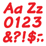 TREND ENTERPRISES INC Red 4-Inch Italic Uppercase/Lowercase Combo Pack (English/Spanish) Ready Letters®