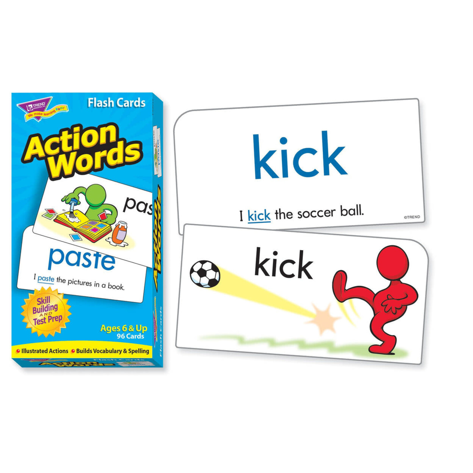 TREND ENTERPRISES INC Action Words Skill Drill Flash Cards