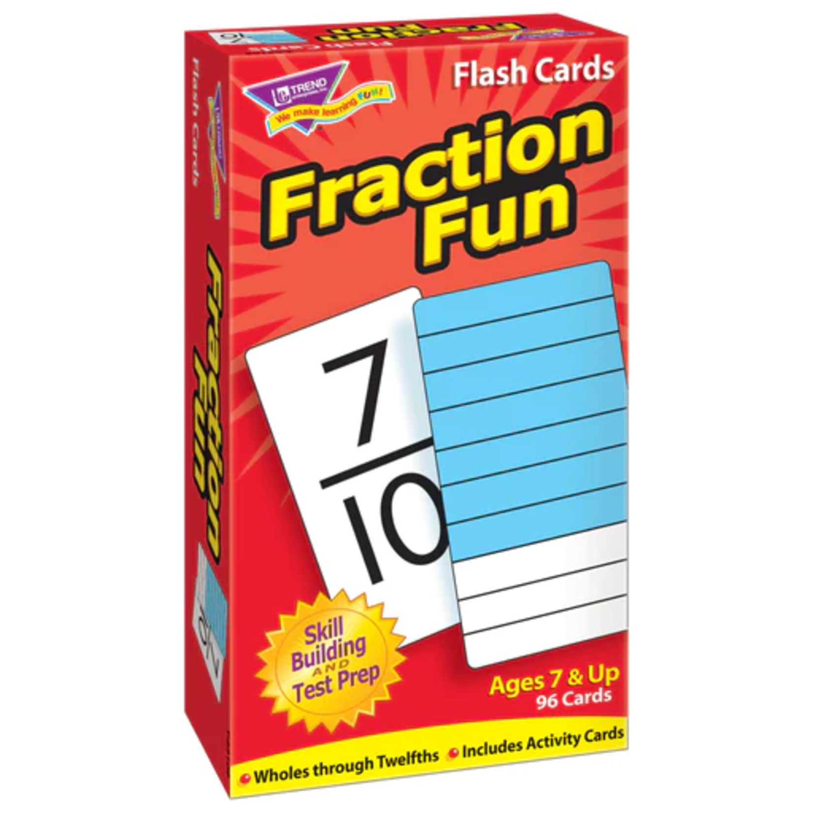 TREND ENTERPRISES INC Fraction Fun Skill Drill Flash Cards