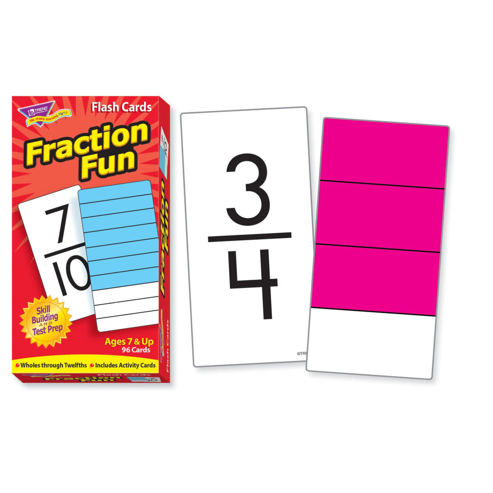 TREND ENTERPRISES INC Fraction Fun Skill Drill Flash Cards