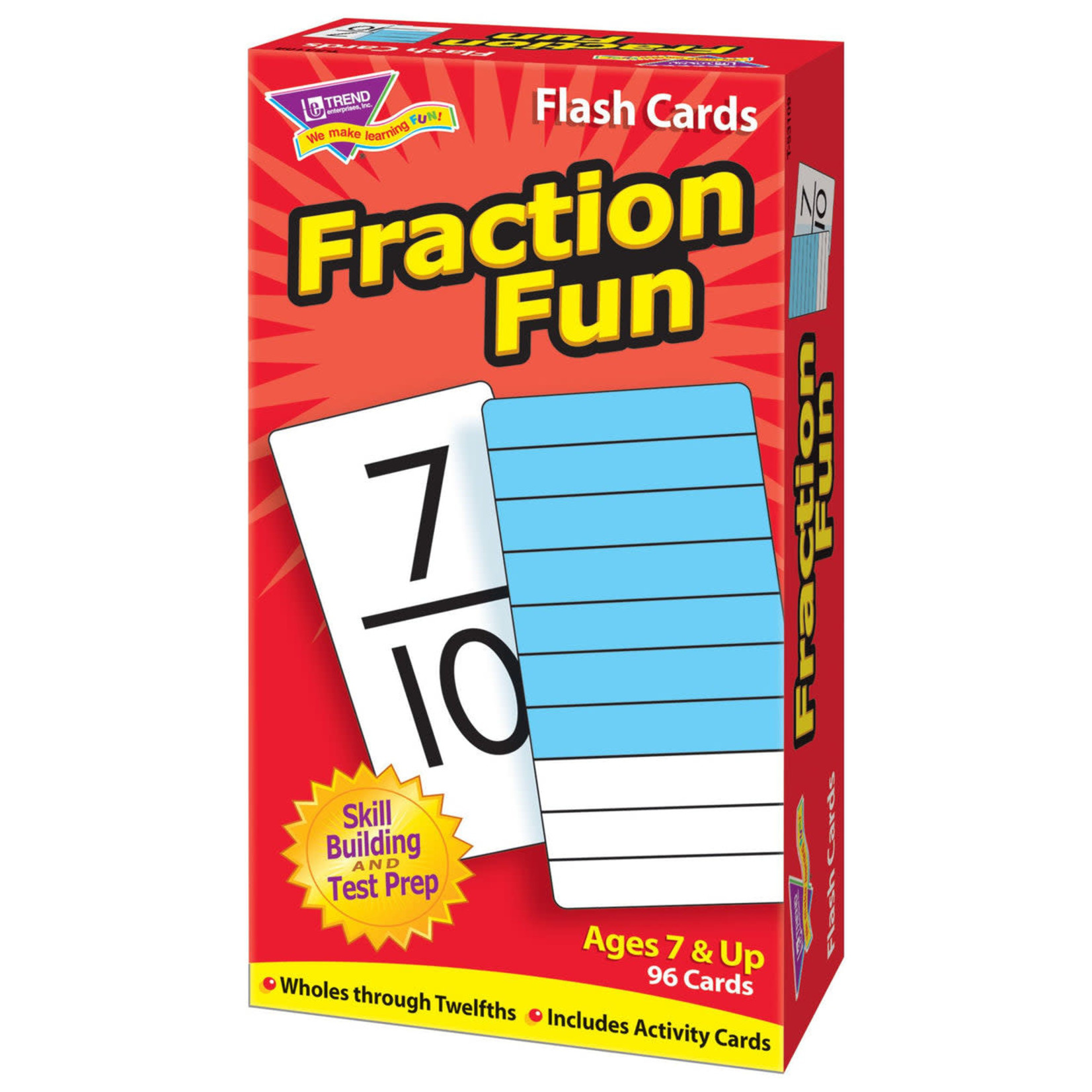 TREND ENTERPRISES INC Fraction Fun Skill Drill Flash Cards