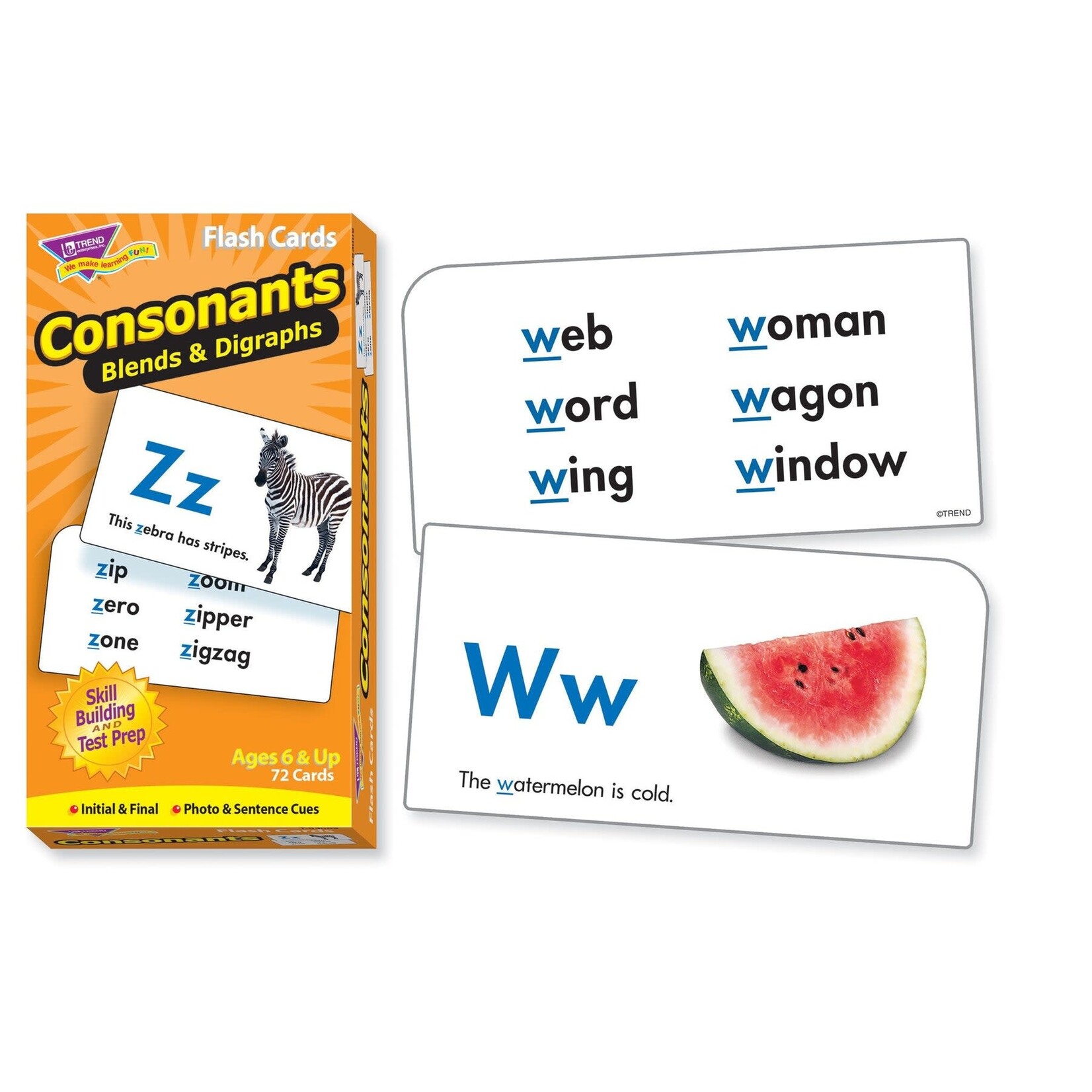 TREND ENTERPRISES INC Consonants Skill Drill Flash Cards