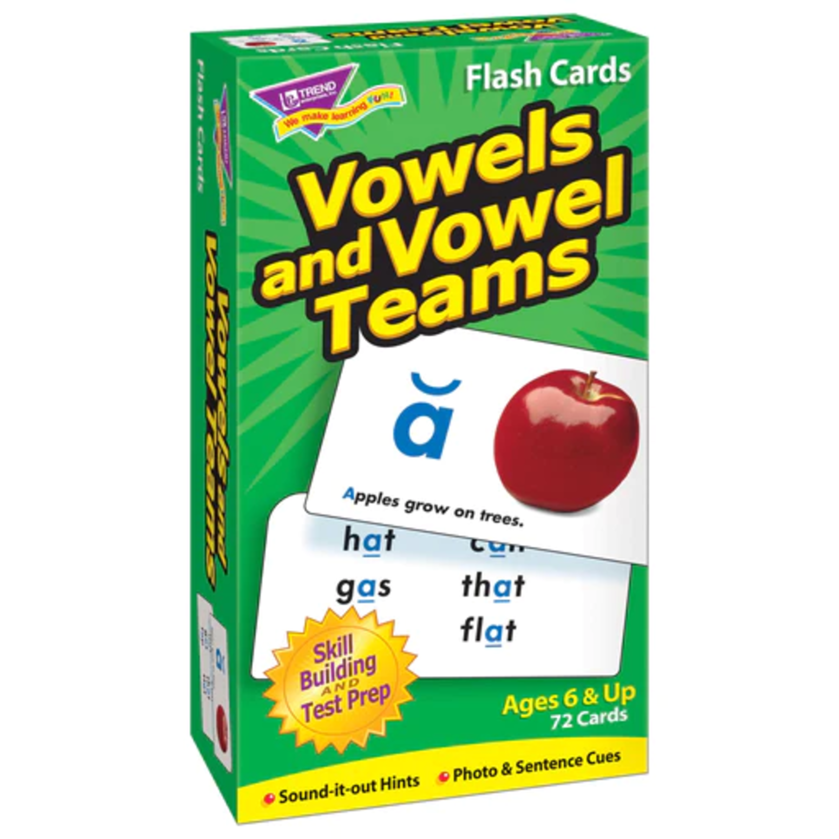 TREND ENTERPRISES INC Vowels and Vowel Teams Skill Drill Flash Cards