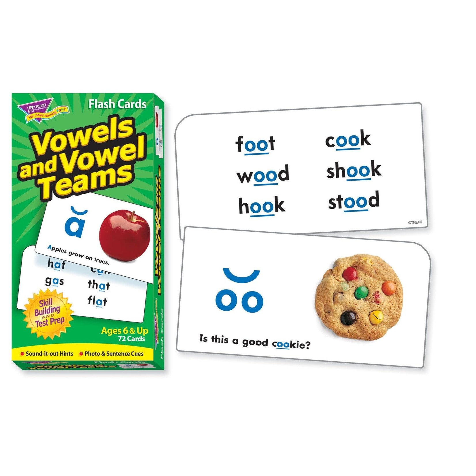 TREND ENTERPRISES INC Vowels and Vowel Teams Skill Drill Flash Cards