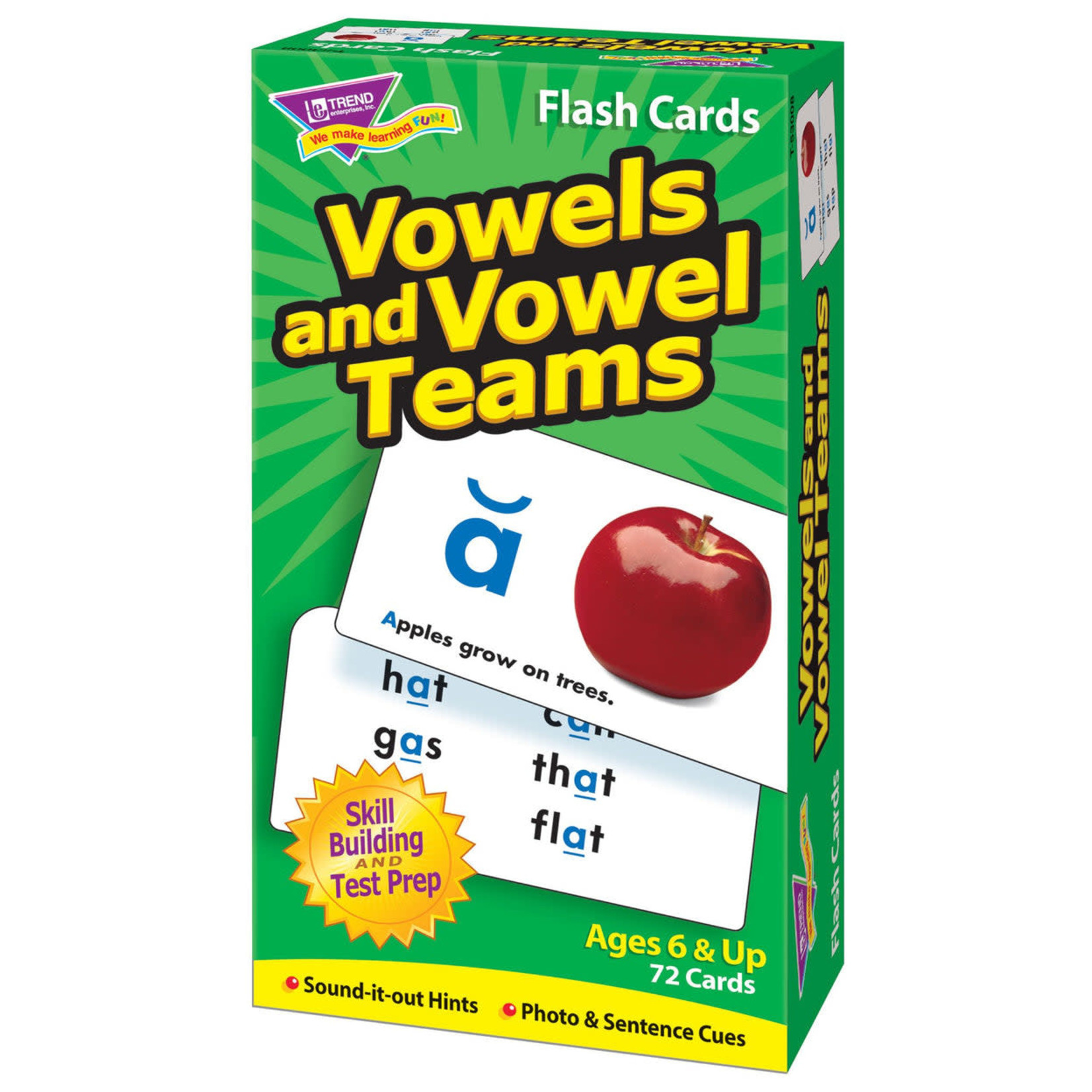 TREND ENTERPRISES INC Vowels and Vowel Teams Skill Drill Flash Cards