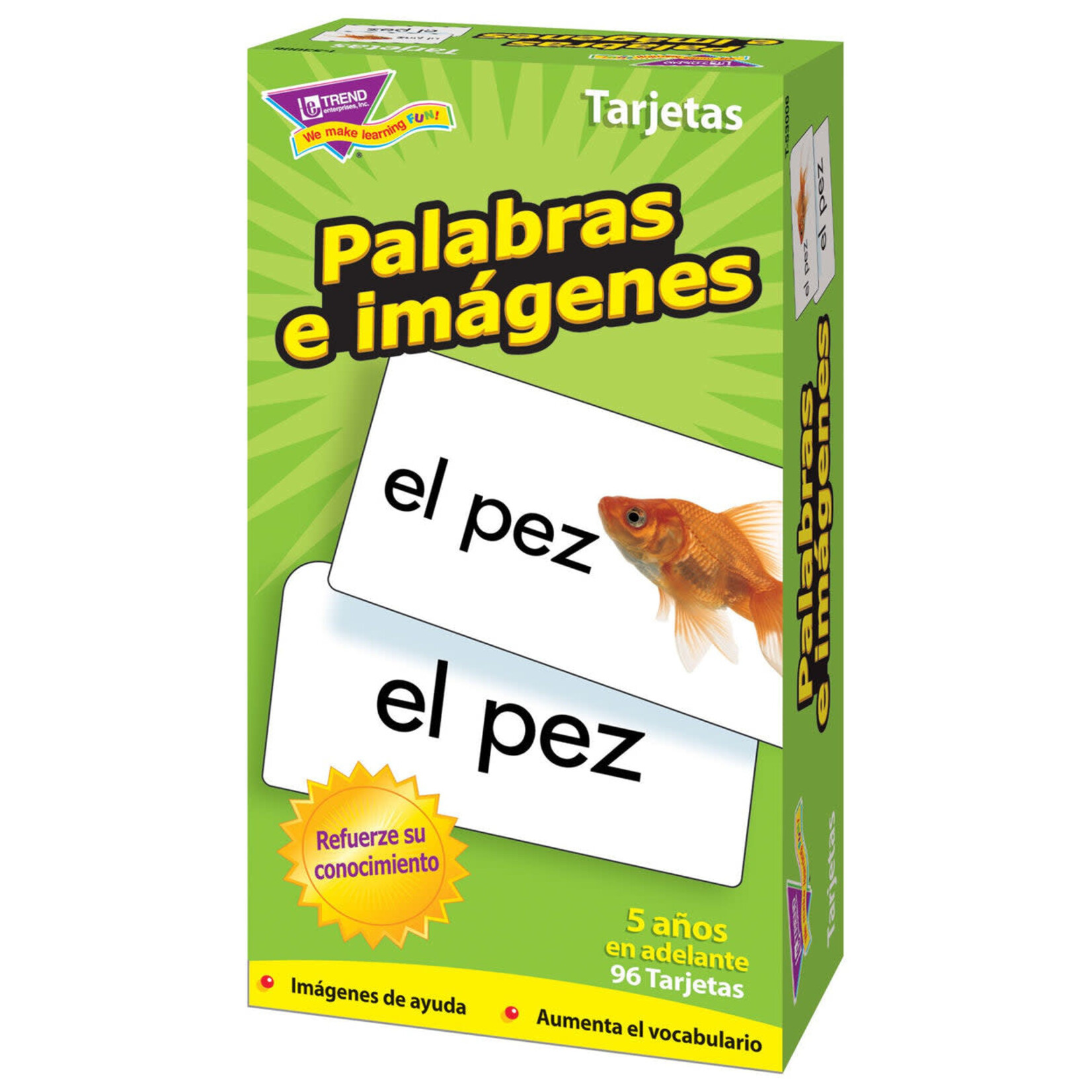 TREND ENTERPRISES INC Palabras e imágenes (Spanish) Skill Drill Flash Cards