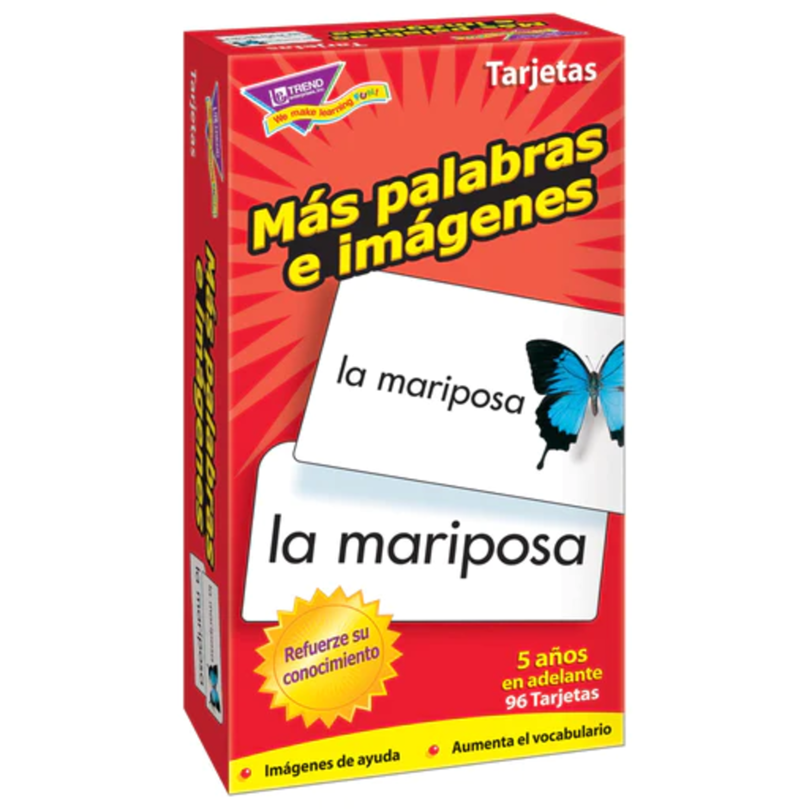 TREND ENTERPRISES INC Más palabras e imágenes (Spanish) Skill Drill Flash Cards