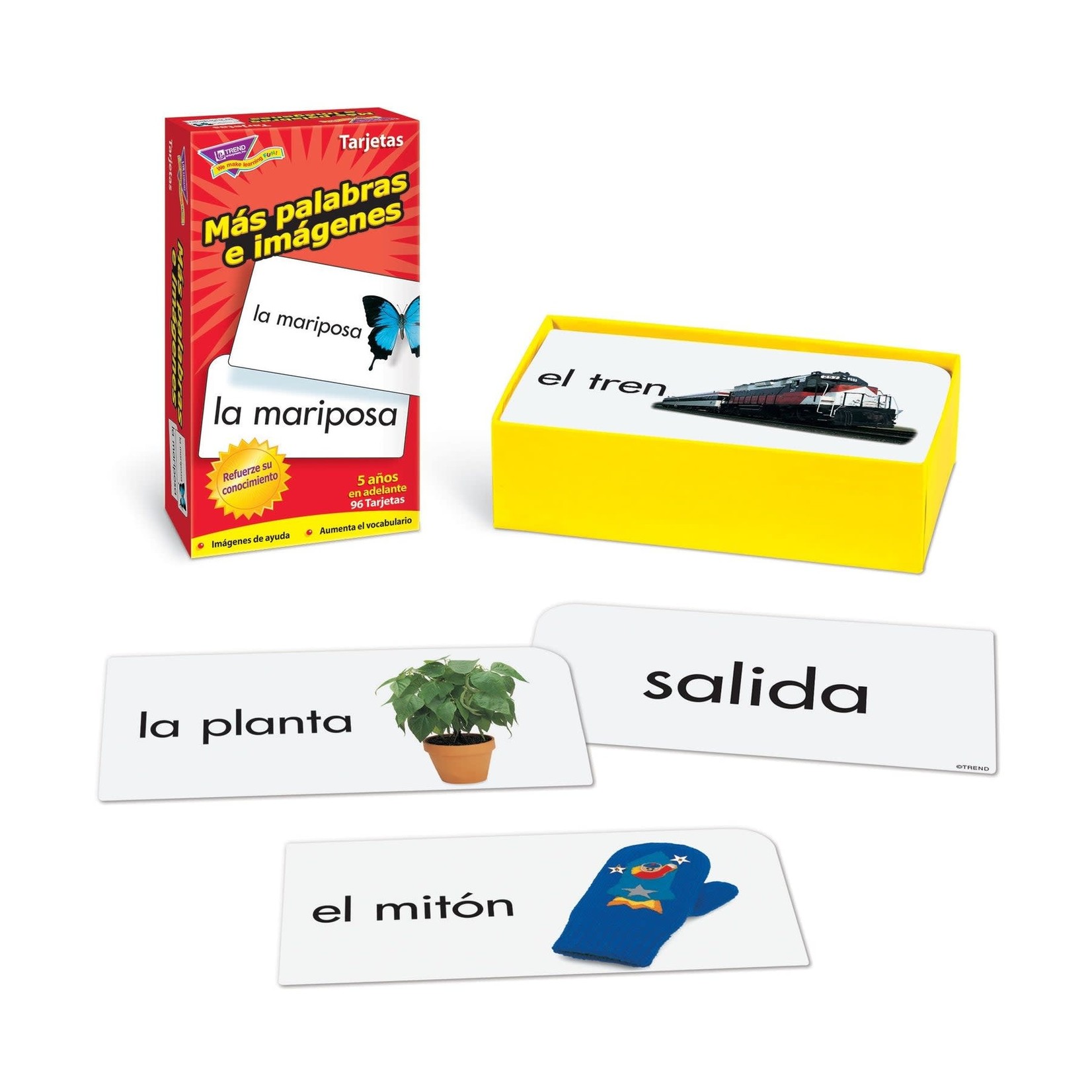 TREND ENTERPRISES INC Más palabras e imágenes (Spanish) Skill Drill Flash Cards