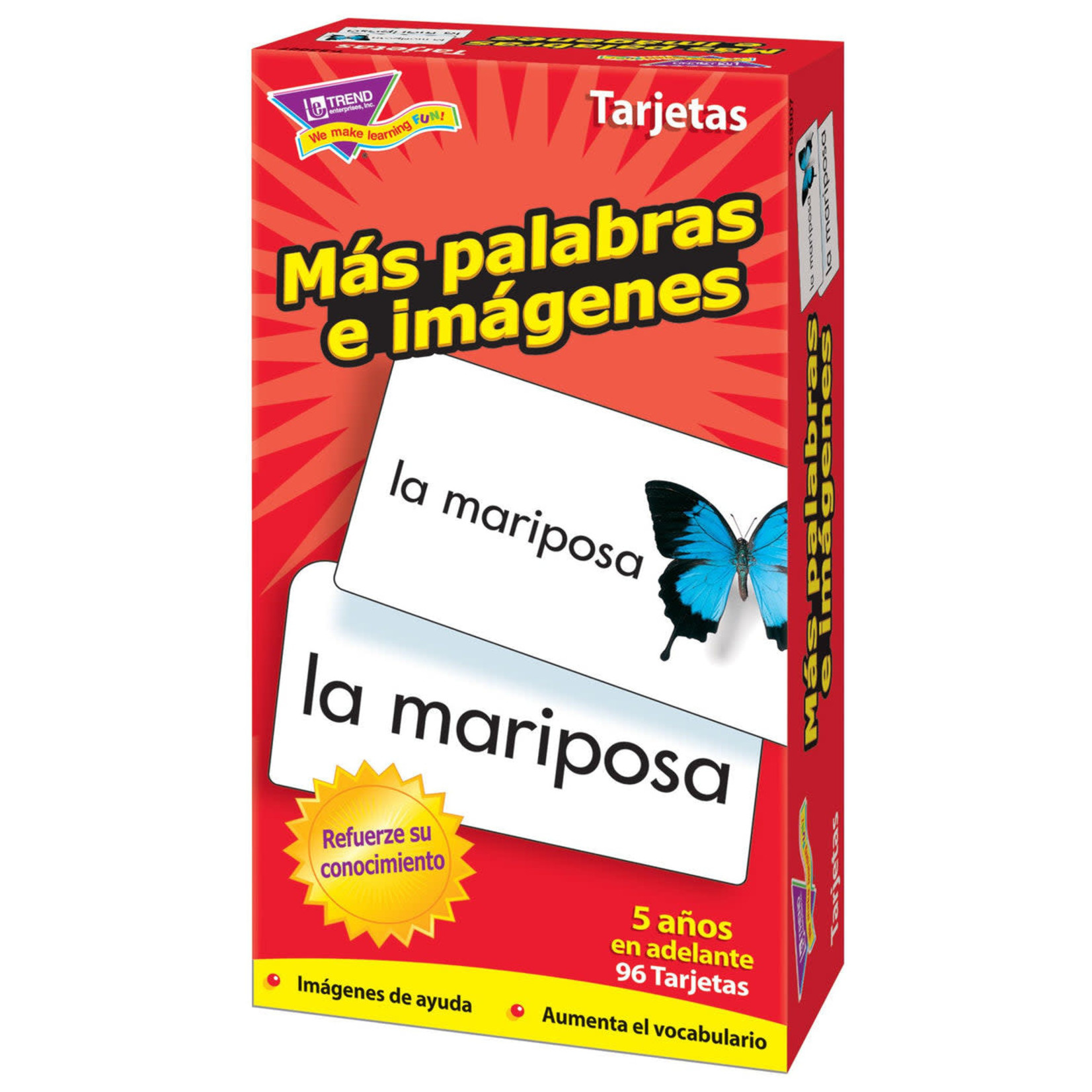 TREND ENTERPRISES INC Más palabras e imágenes (Spanish) Skill Drill Flash Cards