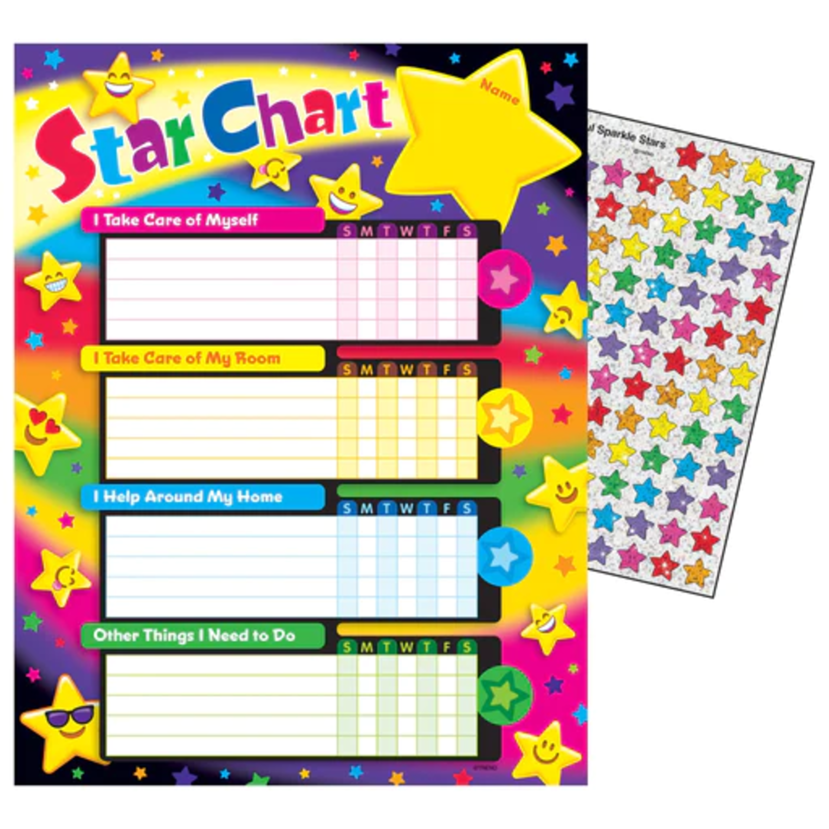 TREND ENTERPRISES INC Emoji Stars Success Charts/Chore Charts