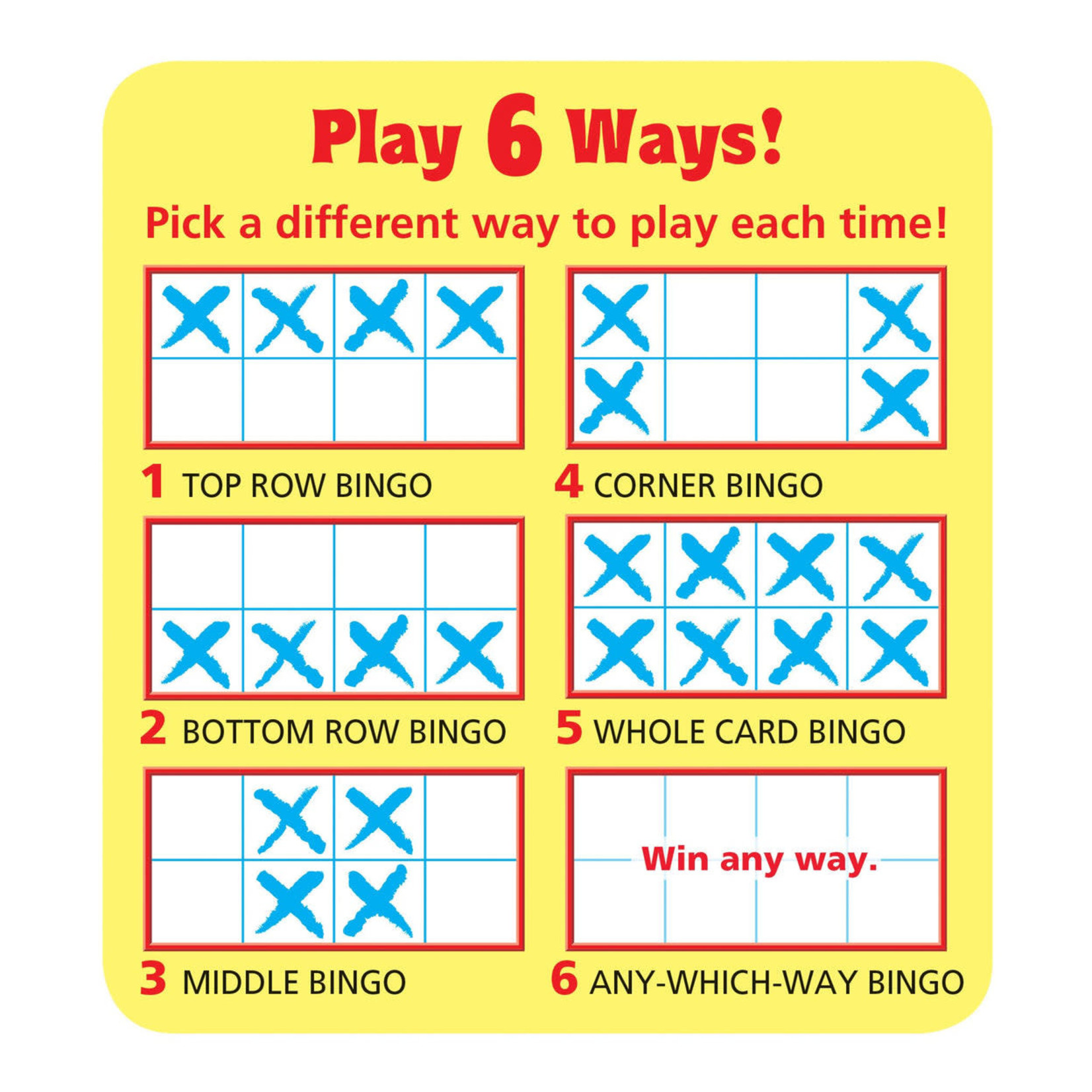 TREND ENTERPRISES INC Rhyming, Sight Words, Initial Consonants Wipe-Off® Bingo