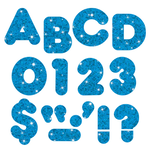 TREND ENTERPRISES INC Blue Sparkle 4-Inch Casual Uppercase Ready Letters®