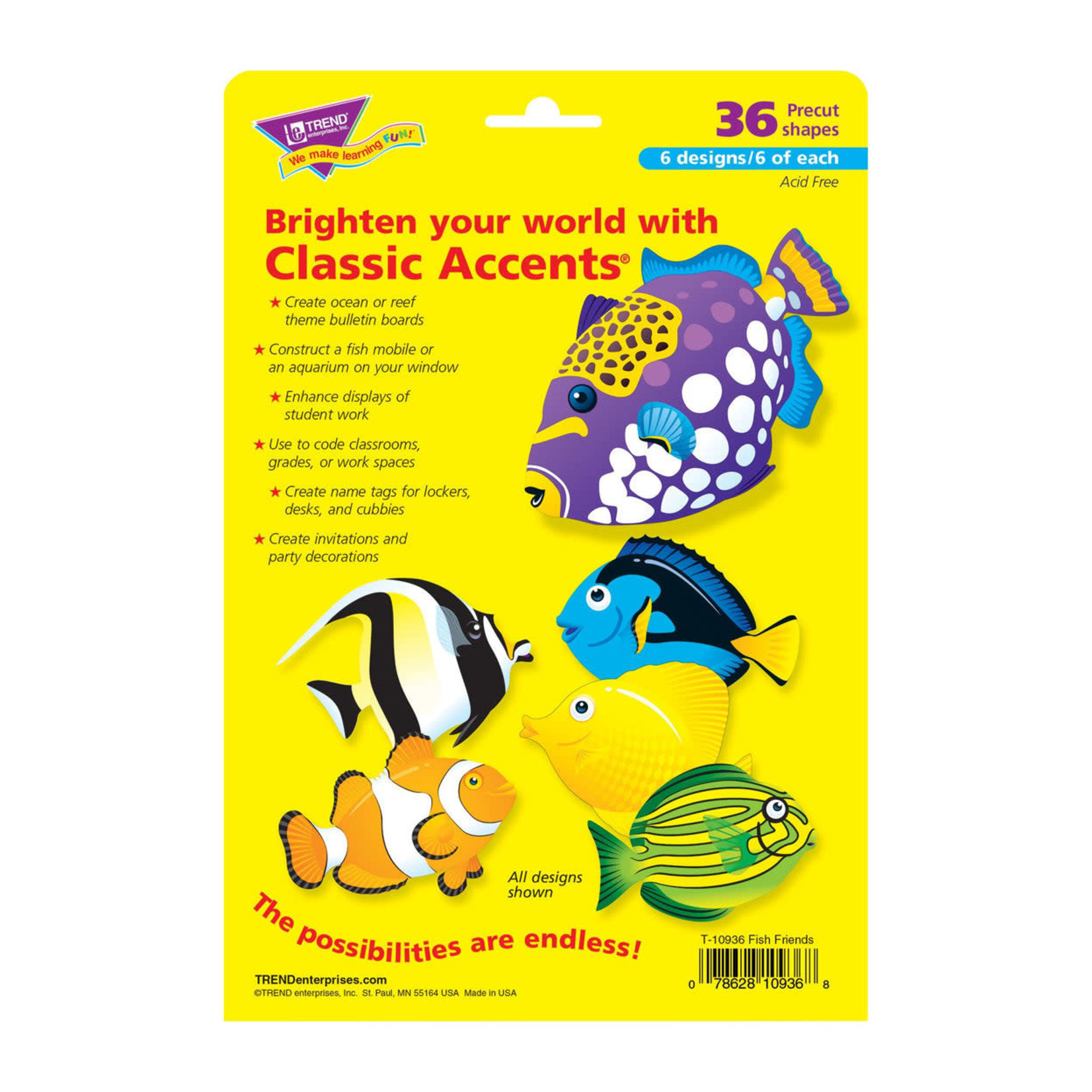 TREND ENTERPRISES INC Fish Friends Classic Accents® Variety Pack