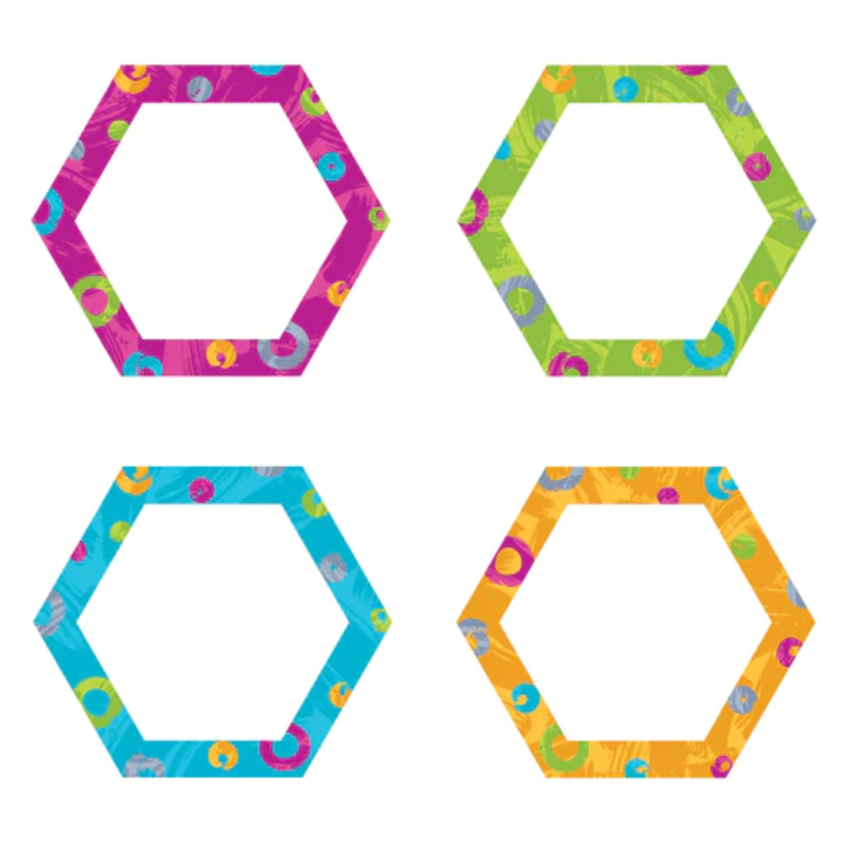 TREND ENTERPRISES INC Color Harmony™ Hexa-swirls Classic Accents® Variety Pack
