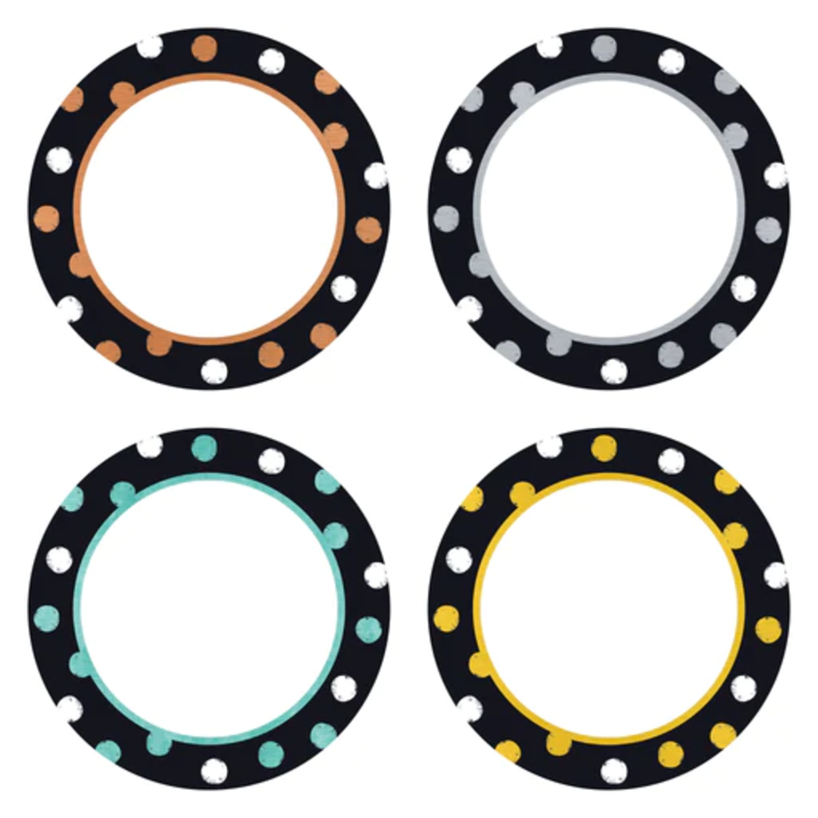 TREND ENTERPRISES INC I ♥ Metal™ Dot Circles Classic Accents® Variety Pack
