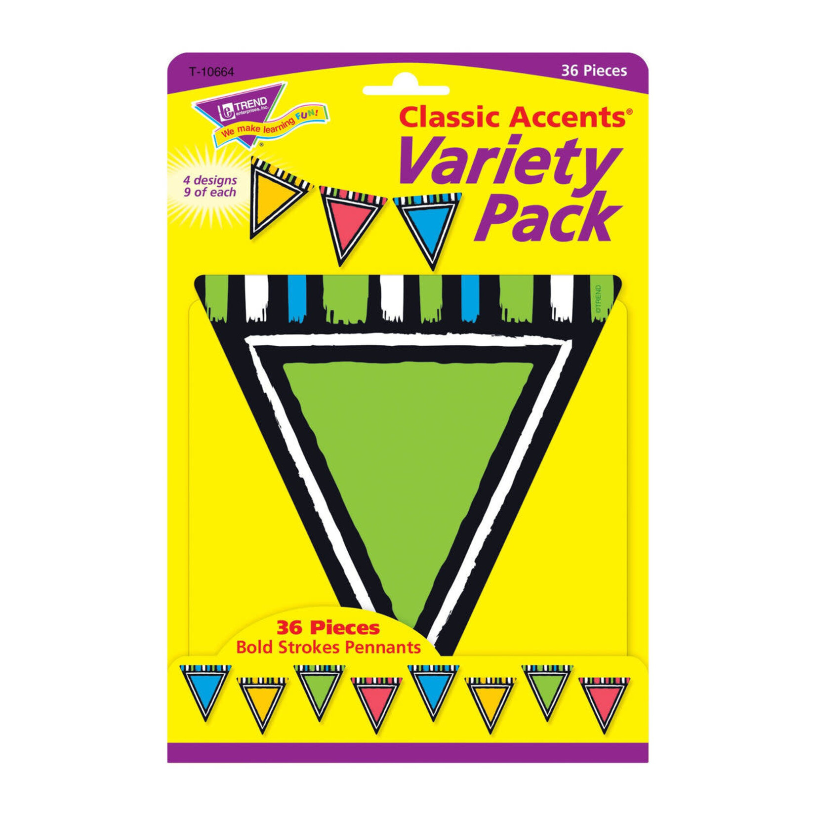 TREND ENTERPRISES INC Bold Strokes Pennants Classic Accents® Variety Pack