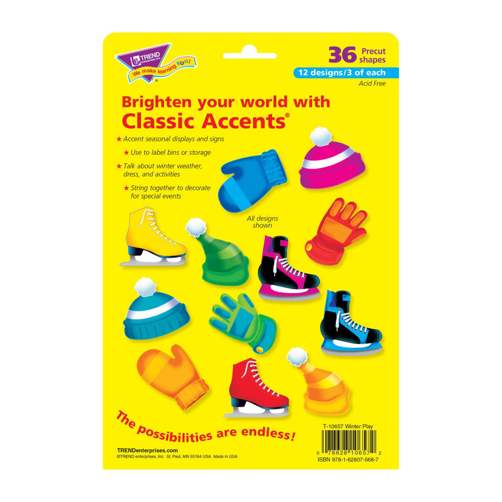 TREND ENTERPRISES INC Winter Play Classic Accents® Variety Pack