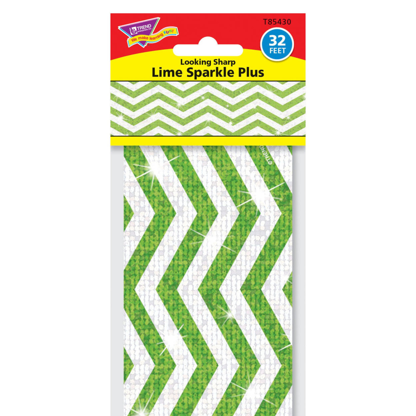 TREND ENTERPRISES INC Looking Sharp Lime Sparkle Plus Bolder Borders®