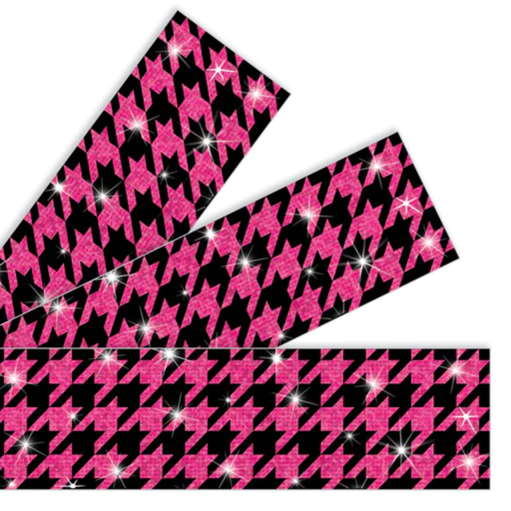 TREND ENTERPRISES INC Houndstooth Pink Sparkle Plus Bolder Borders®