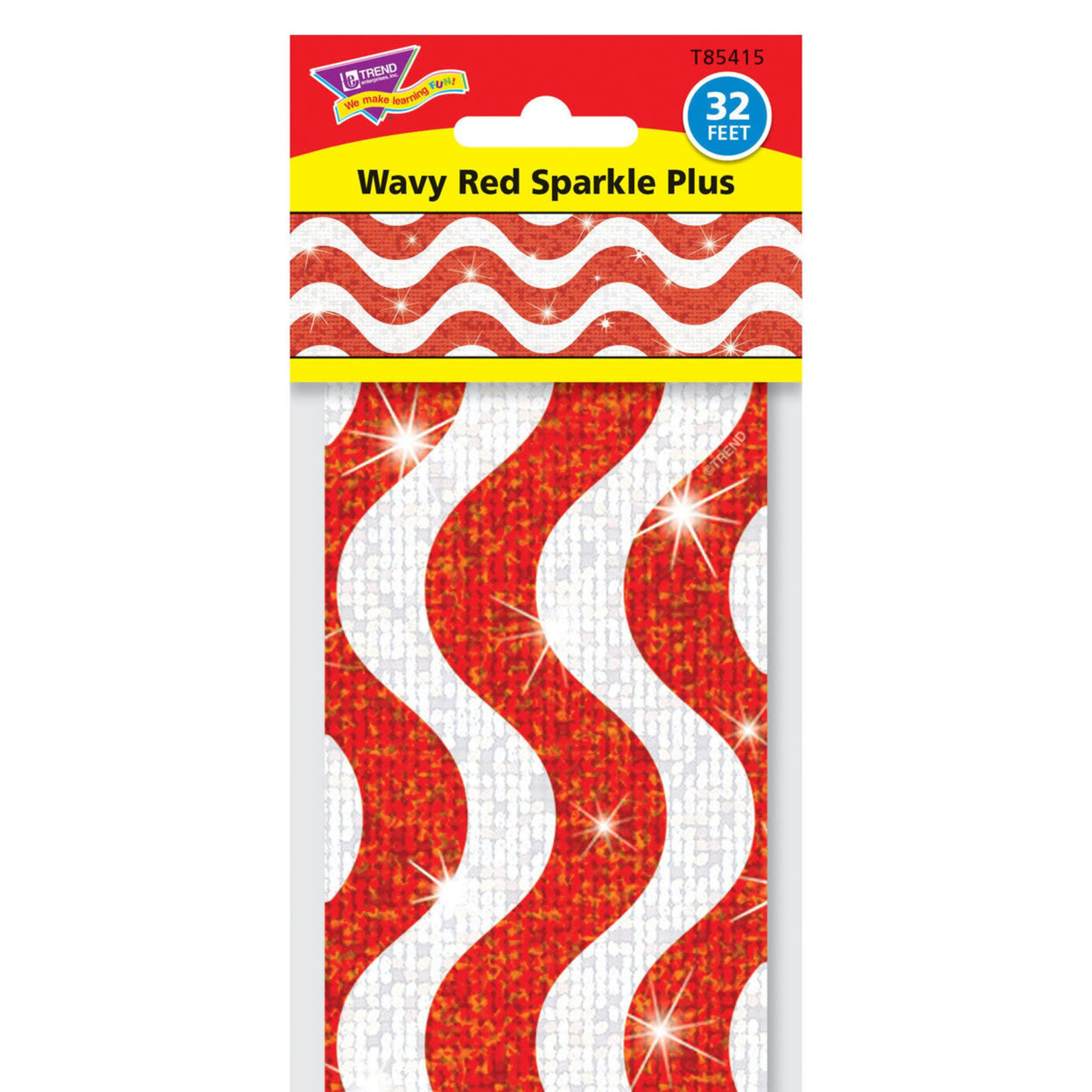 TREND ENTERPRISES INC Wavy Red Sparkle Plus Bolder Borders®