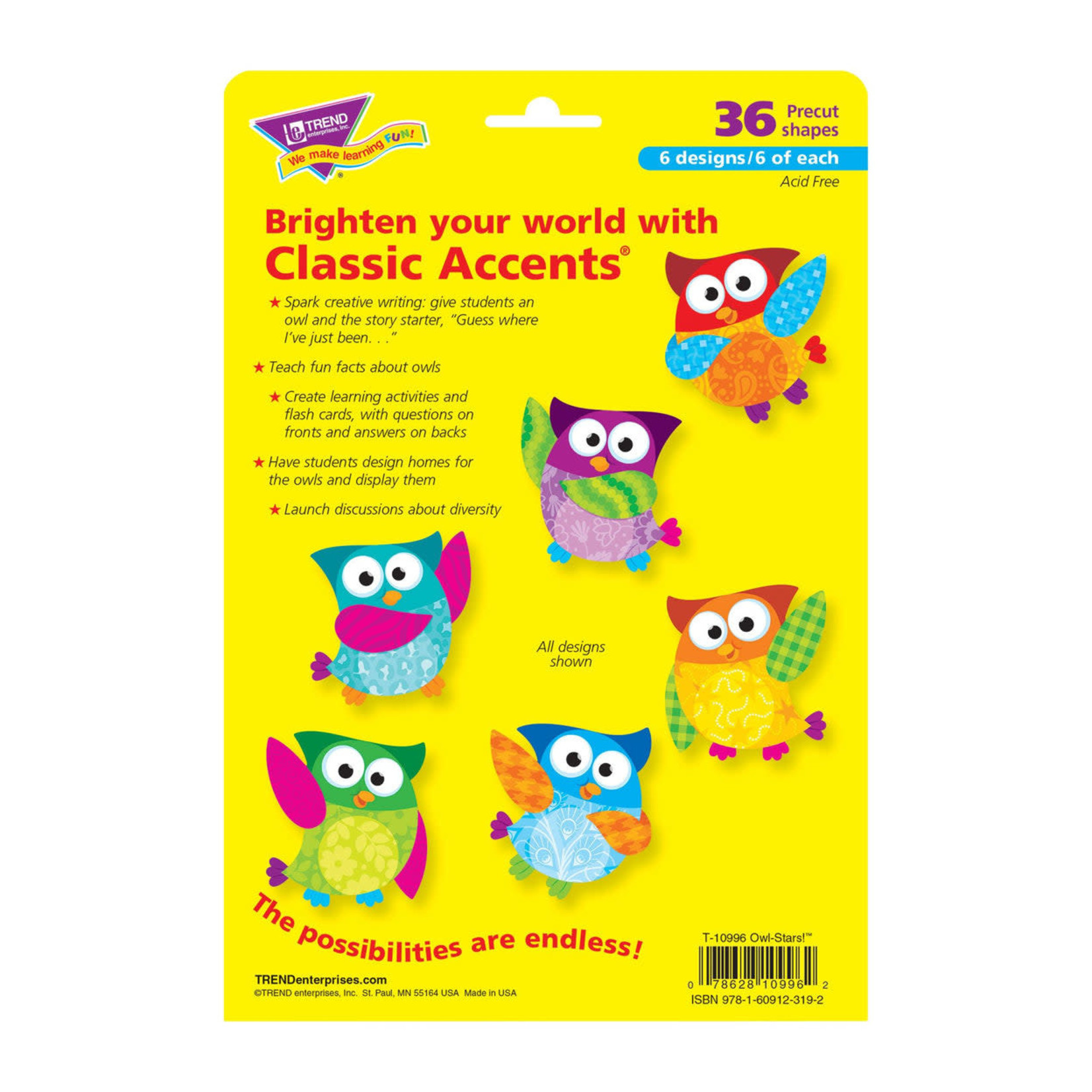 TREND ENTERPRISES INC Owl-Stars!® Classic Accents® Variety Pack