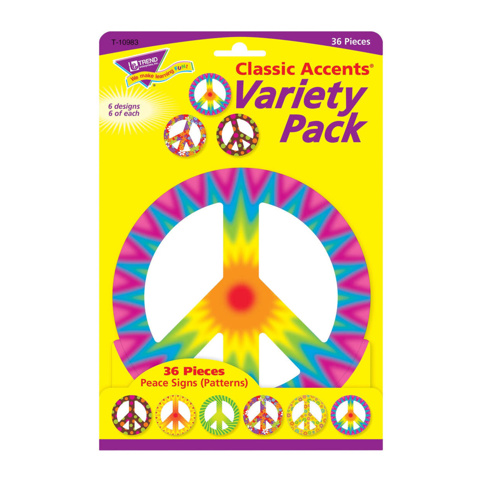 TREND ENTERPRISES INC Peace Signs Patterns Classic Accents® Variety Pack