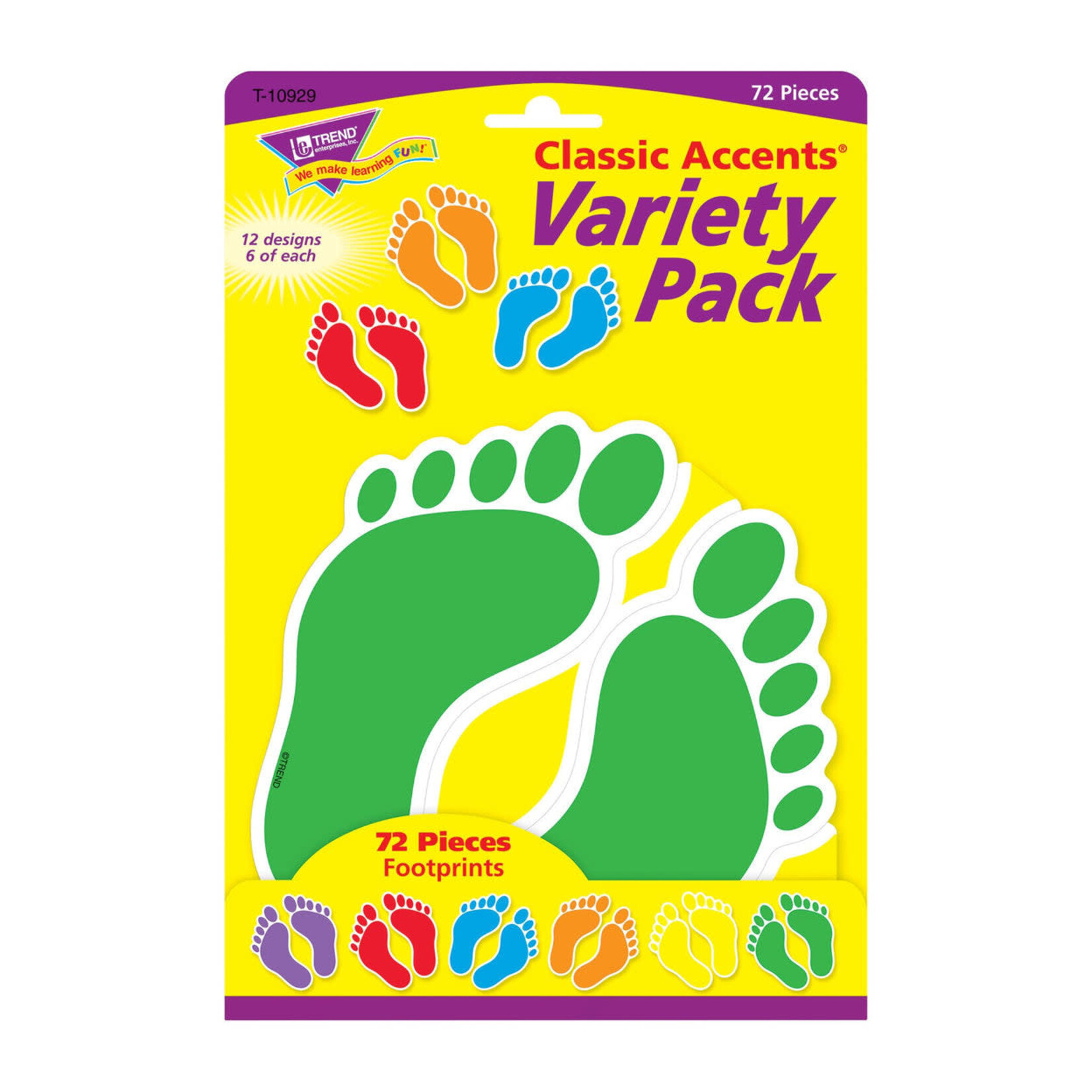 TREND ENTERPRISES INC Footprints Classic Accents Variety Pack