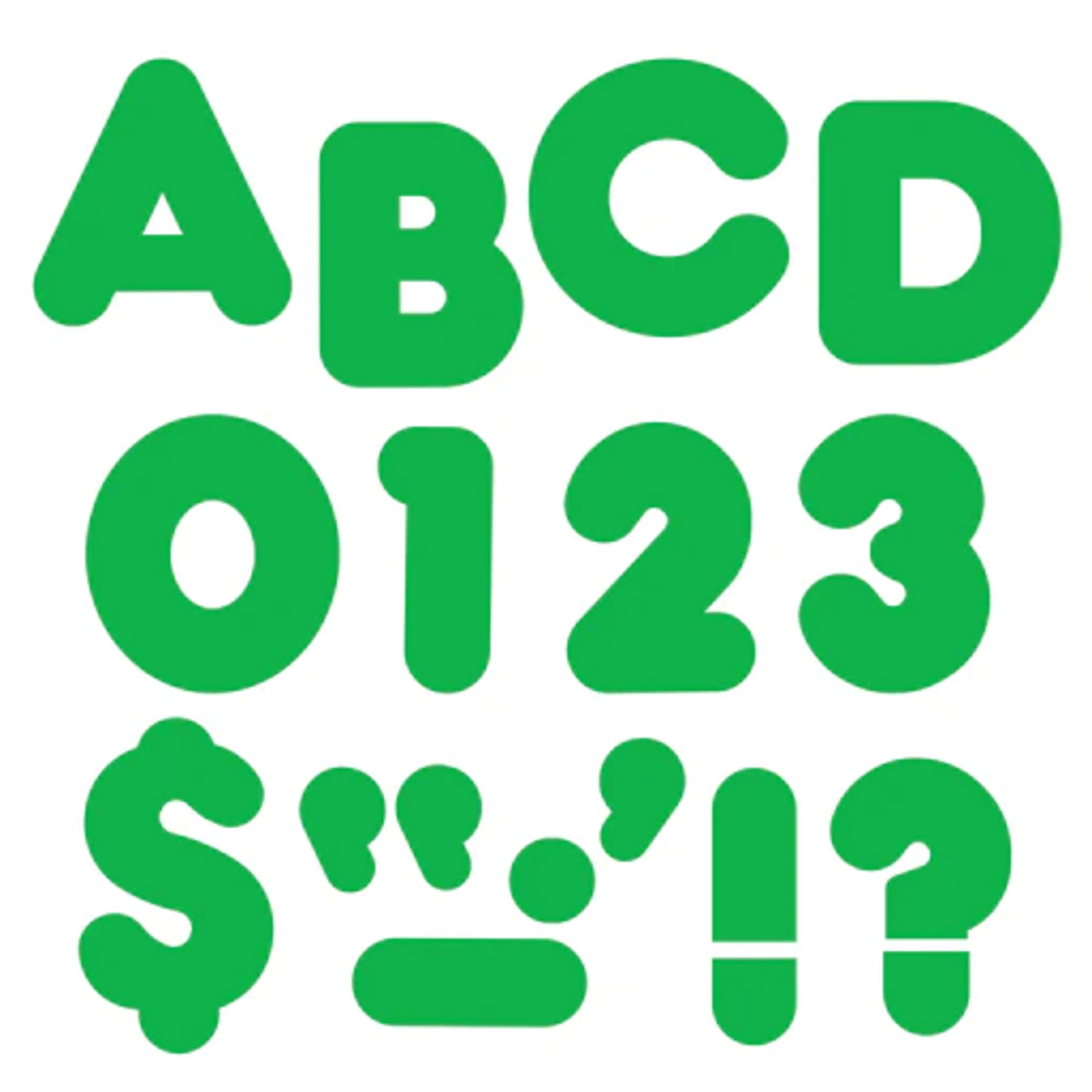 TREND ENTERPRISES INC Green 4-Inch Casual Uppercase Ready Letters®