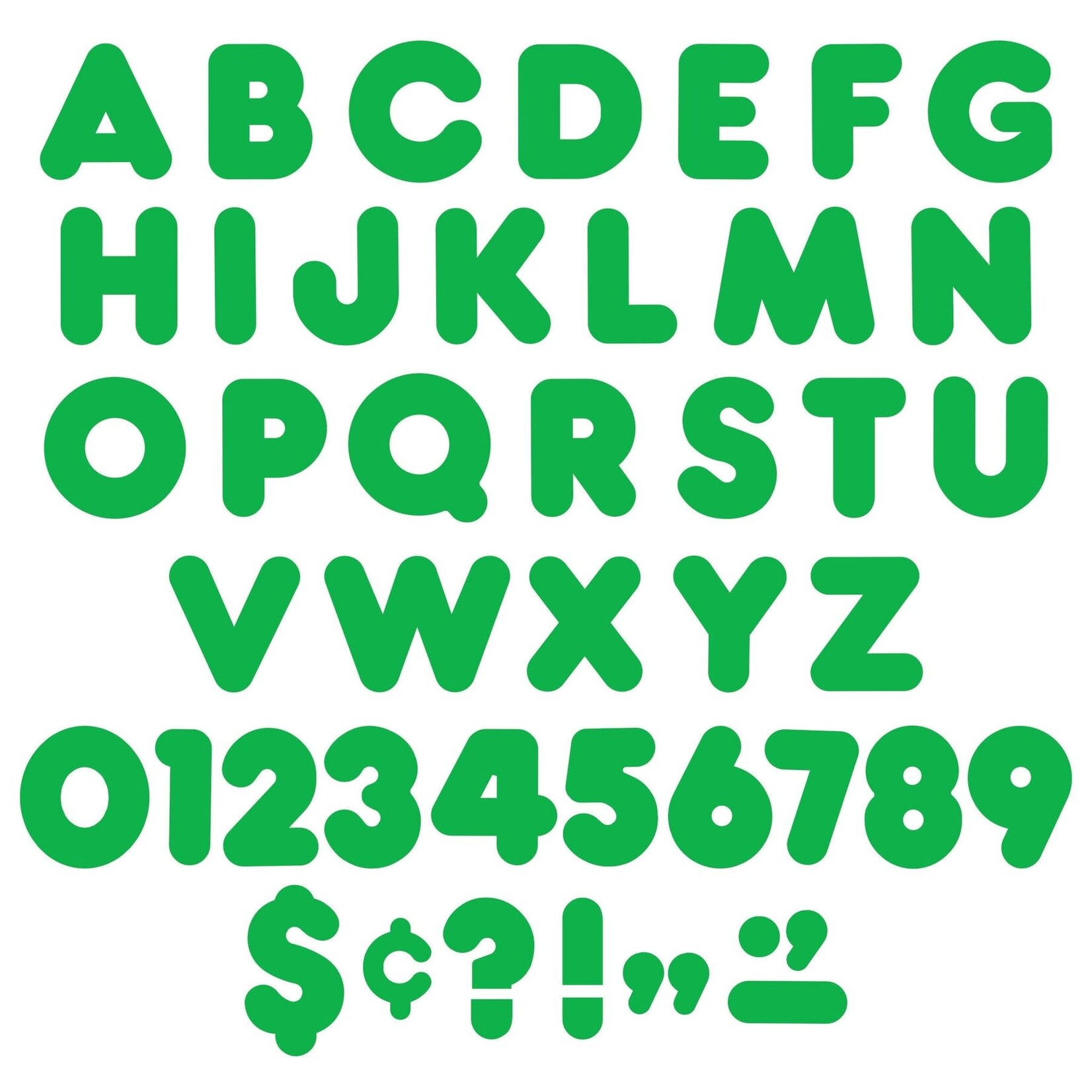 TREND ENTERPRISES INC Green 4-Inch Casual Uppercase Ready Letters®