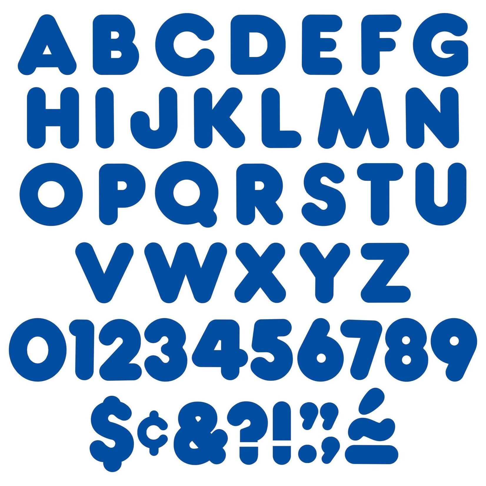 TREND ENTERPRISES INC Royal Blue 3-Inch Casual Uppercase (English/Spanish) Ready Letters®