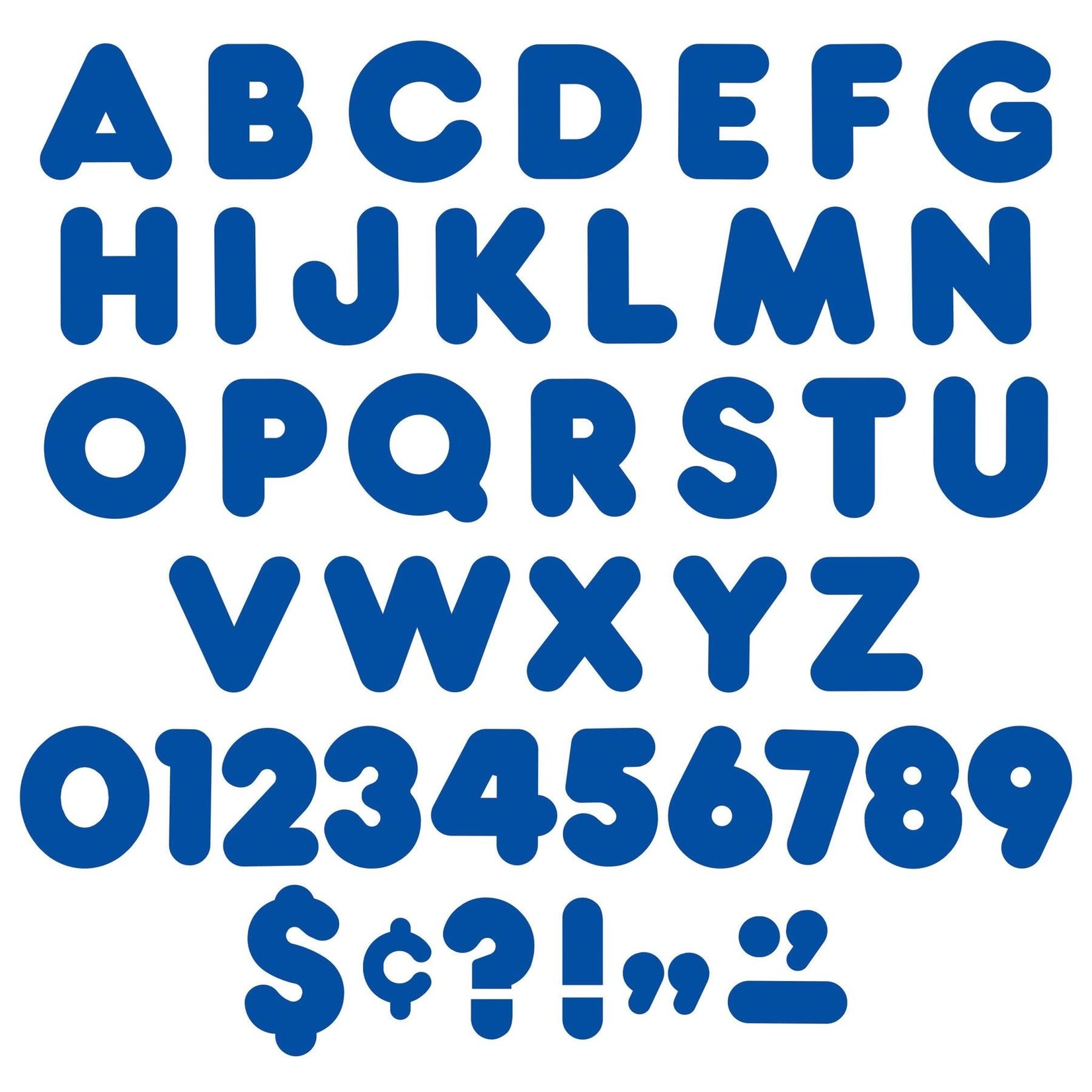 TREND ENTERPRISES INC Royal Blue 4-Inch Casual Uppercase Ready Letters®