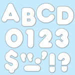 TREND ENTERPRISES INC White 4-Inch Casual Uppercase Ready Letters®