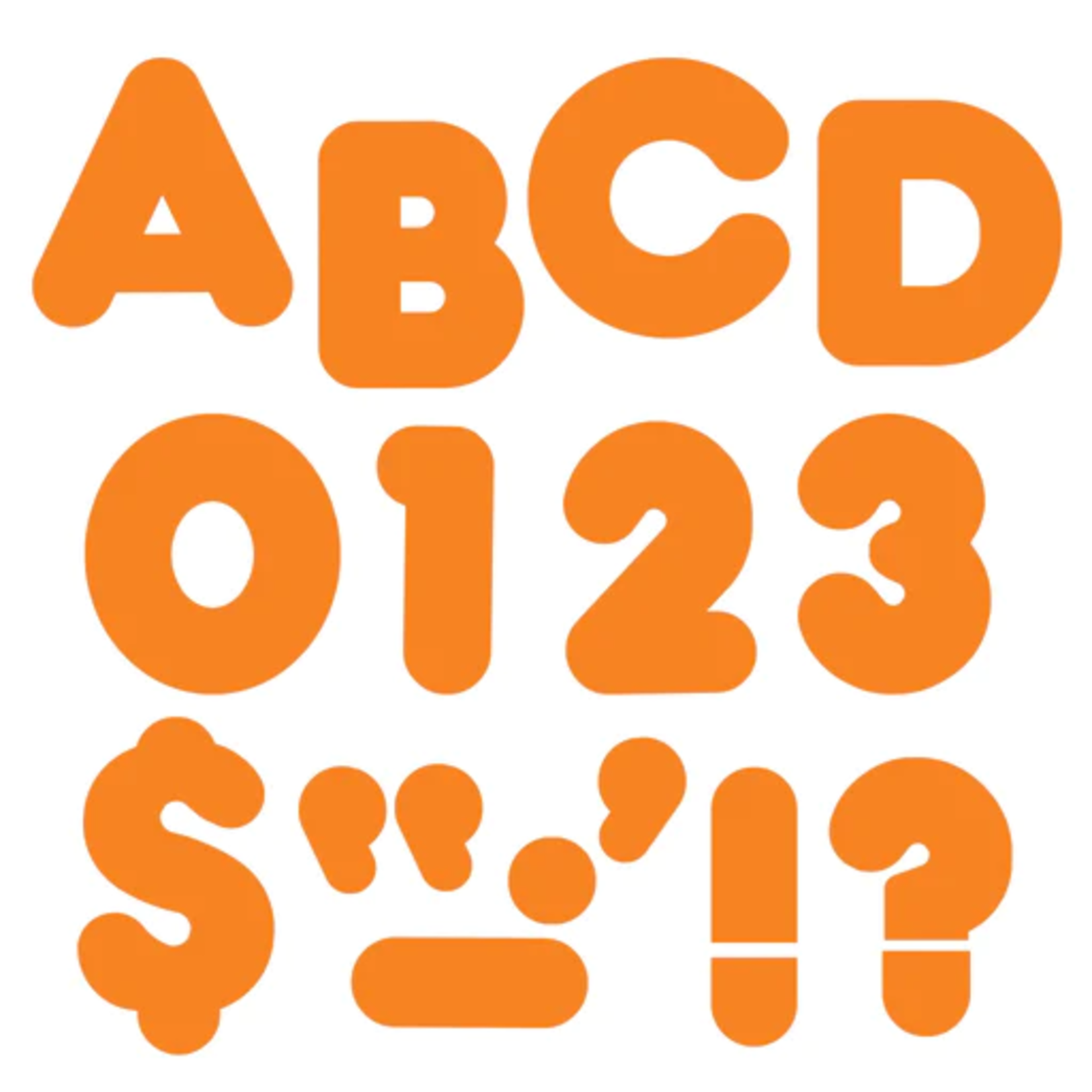 TREND ENTERPRISES INC Orange 4-Inch Casual Uppercase Ready Letters®