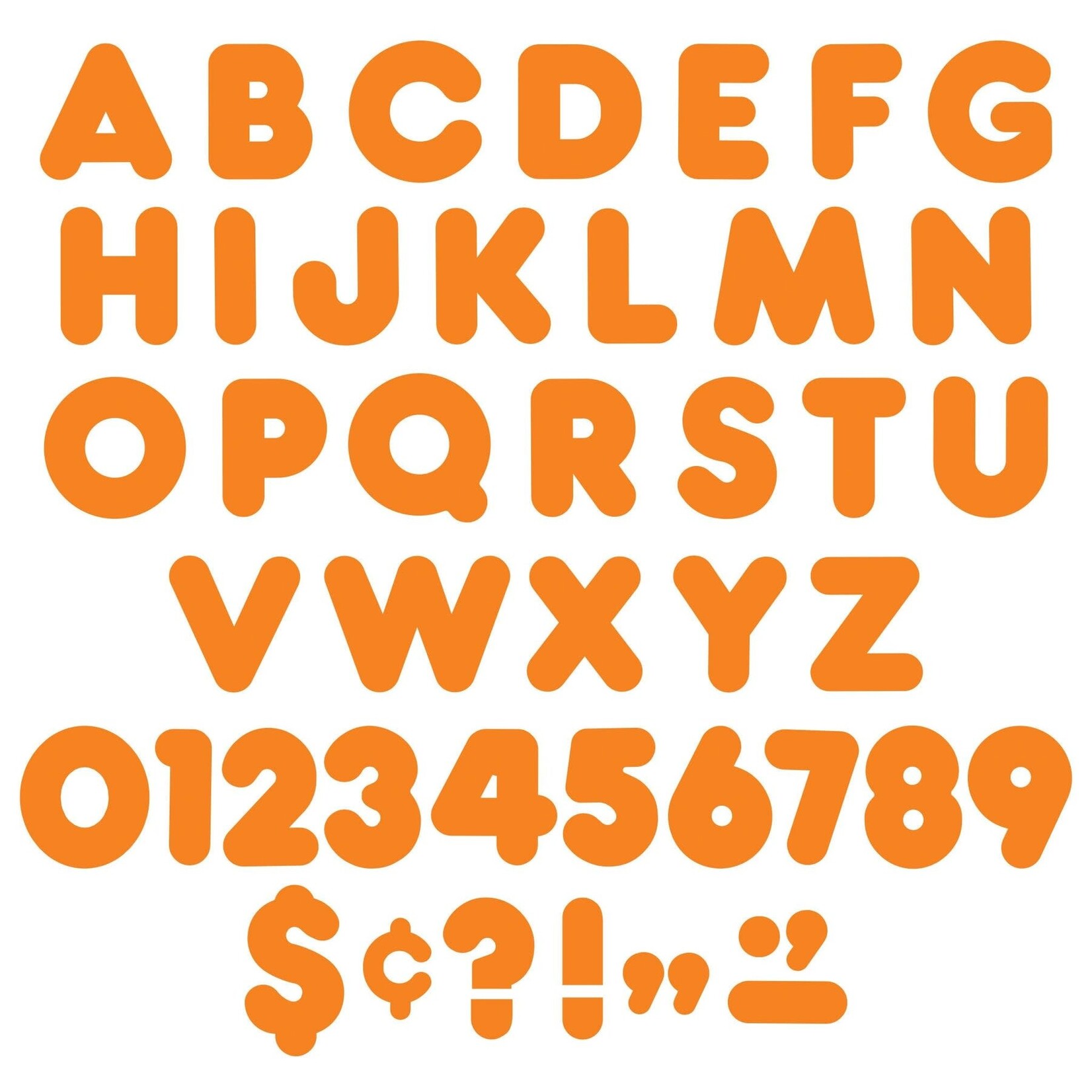 TREND ENTERPRISES INC Orange 4-Inch Casual Uppercase Ready Letters®