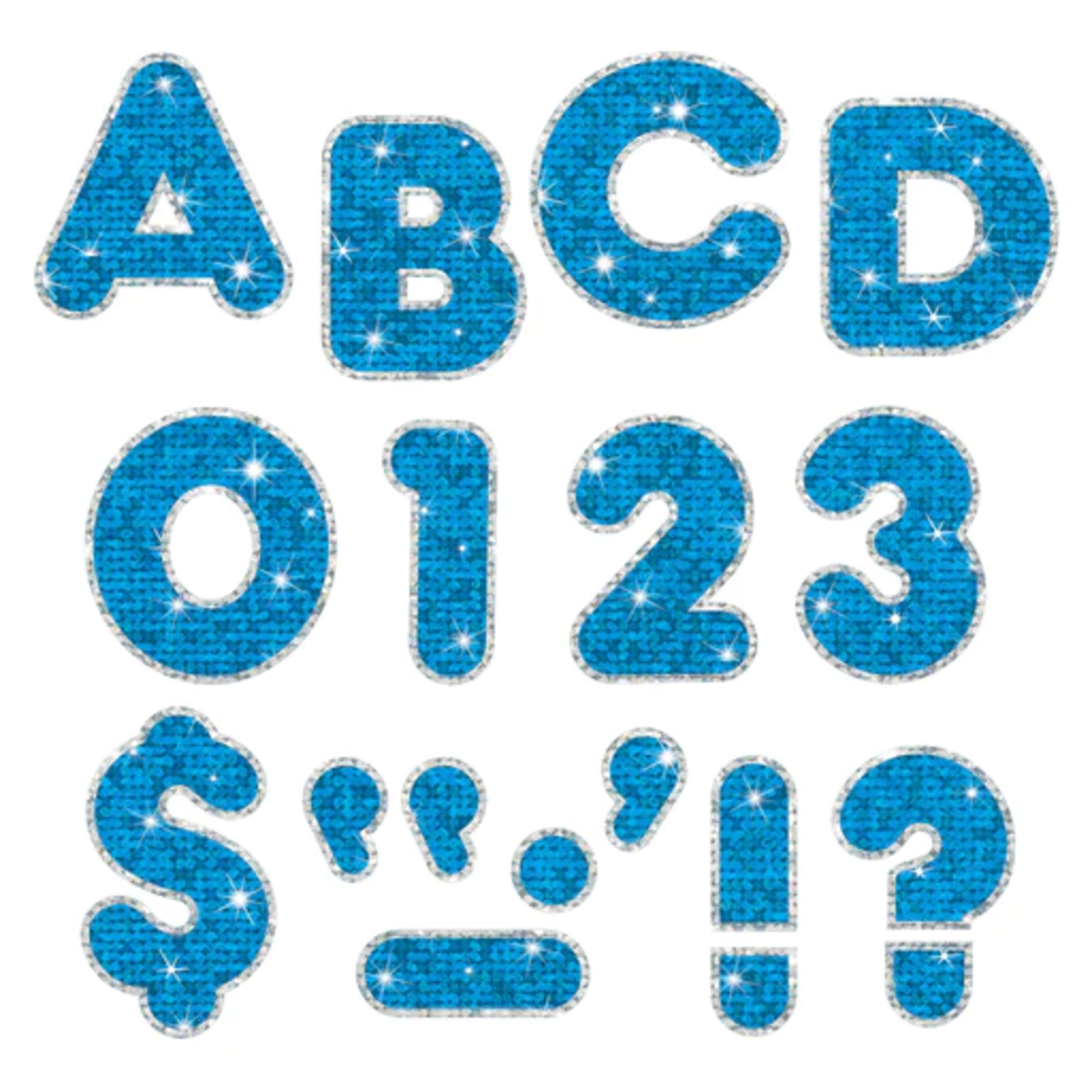 TREND ENTERPRISES INC Blue Sparkle Plus 2-Inch Casual Uppercase Ready Letters®