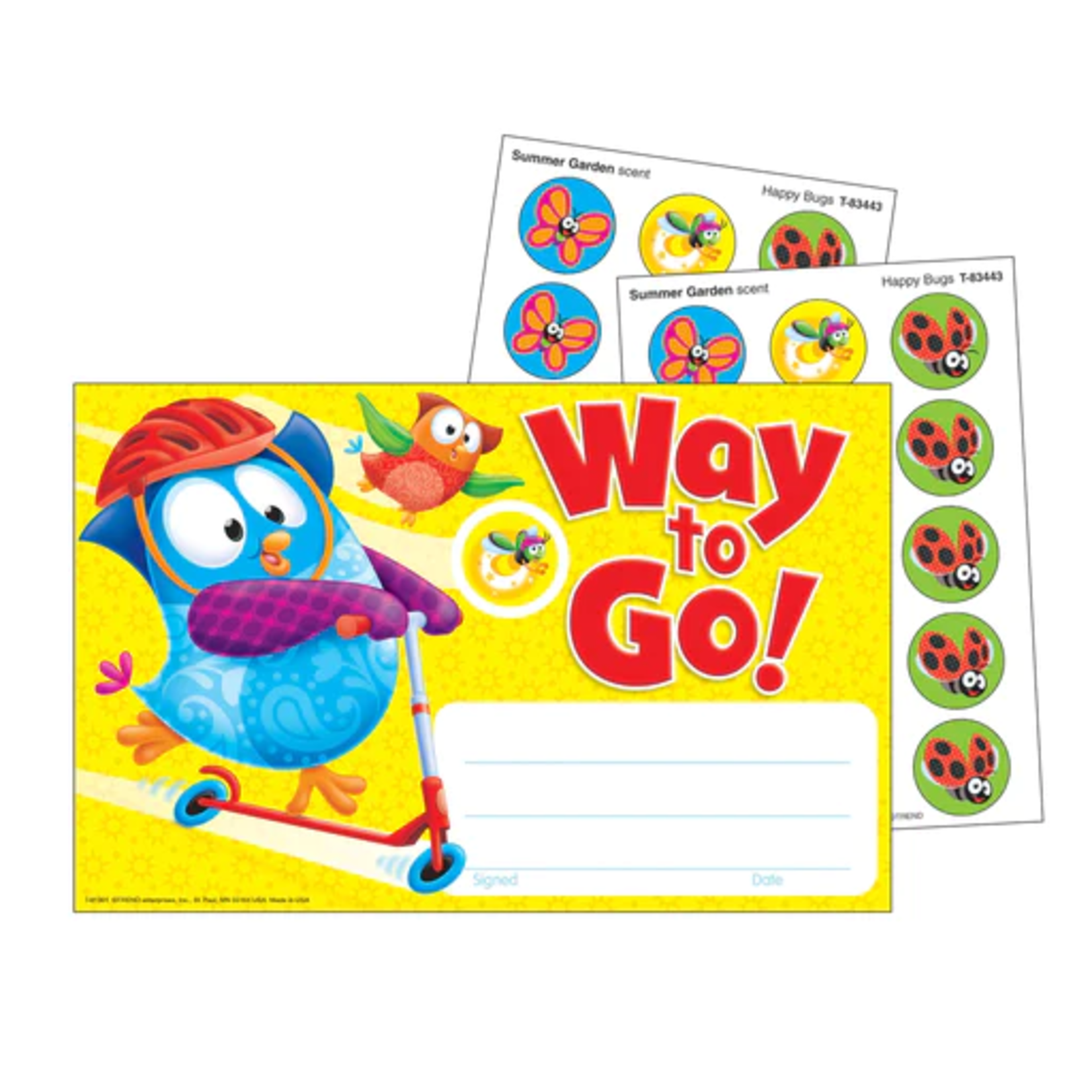 TREND ENTERPRISES INC Way to Go! Owl-Stars!® Scratch 'n Sniff Recognition Awards