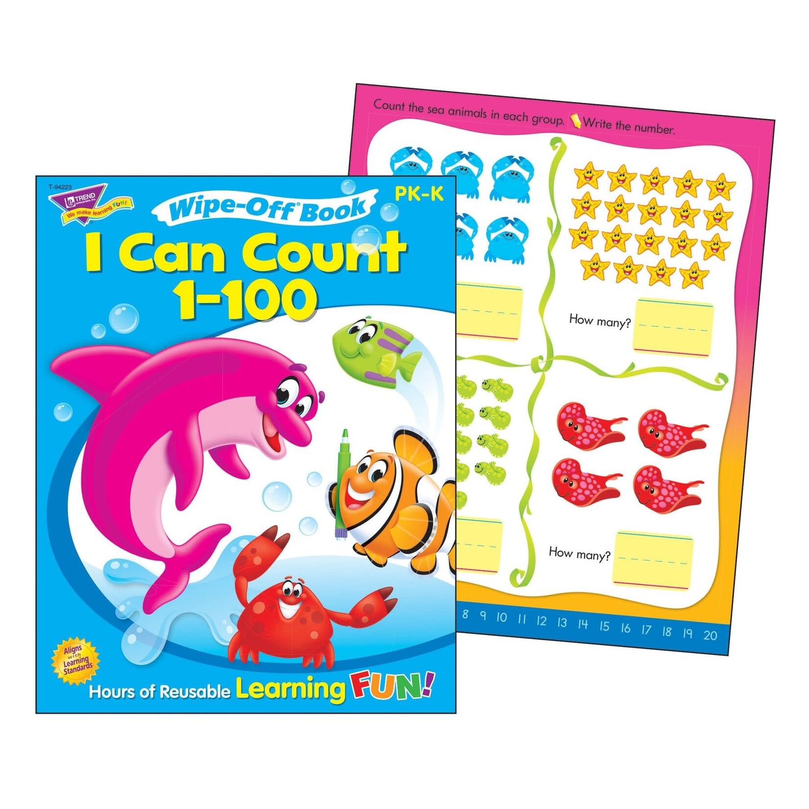 TREND ENTERPRISES INC I Can Count 1-100 Wipe-Off® Book
