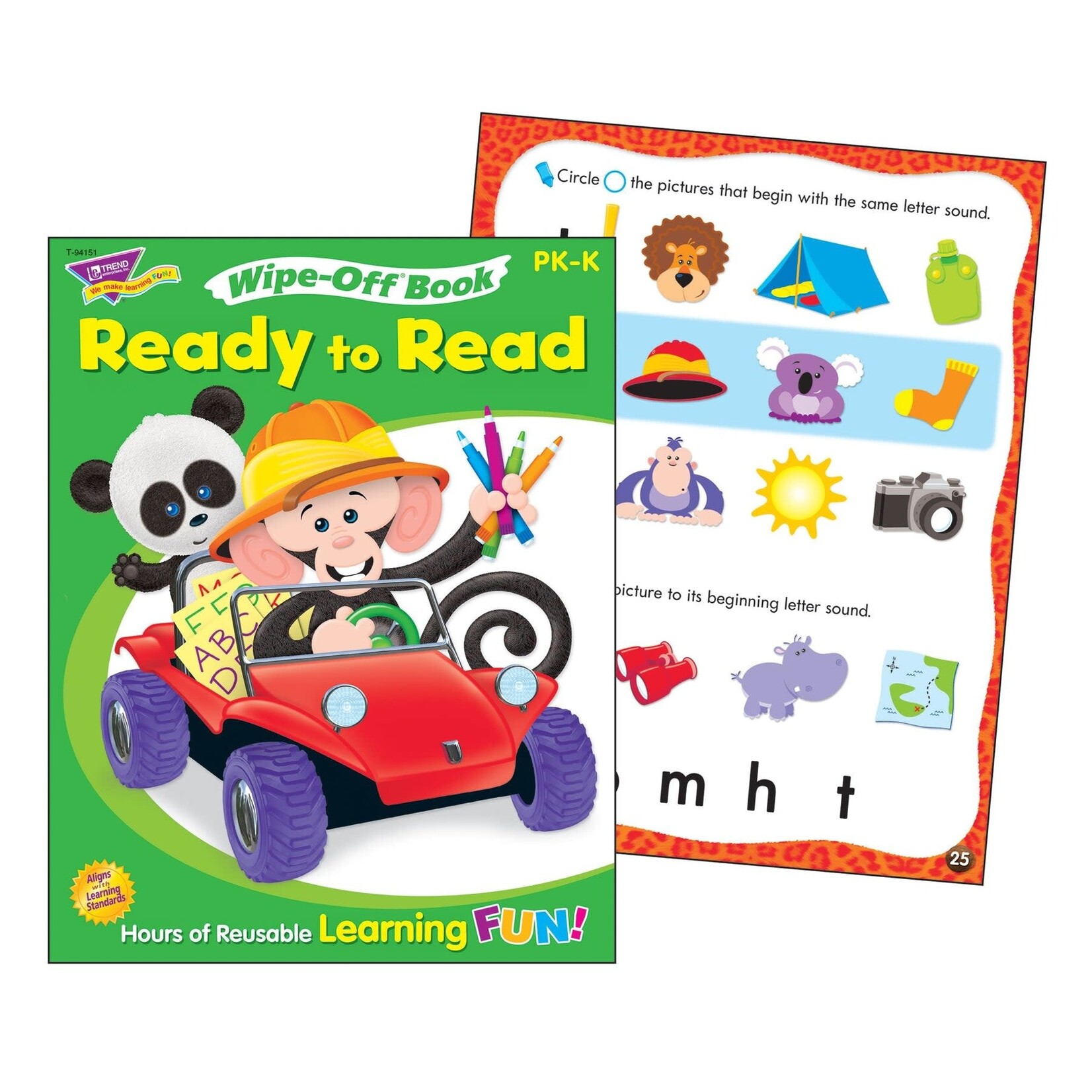 TREND ENTERPRISES INC Monkey Mischief Ready to Read Wipe-Off® Book Grade PK-K
