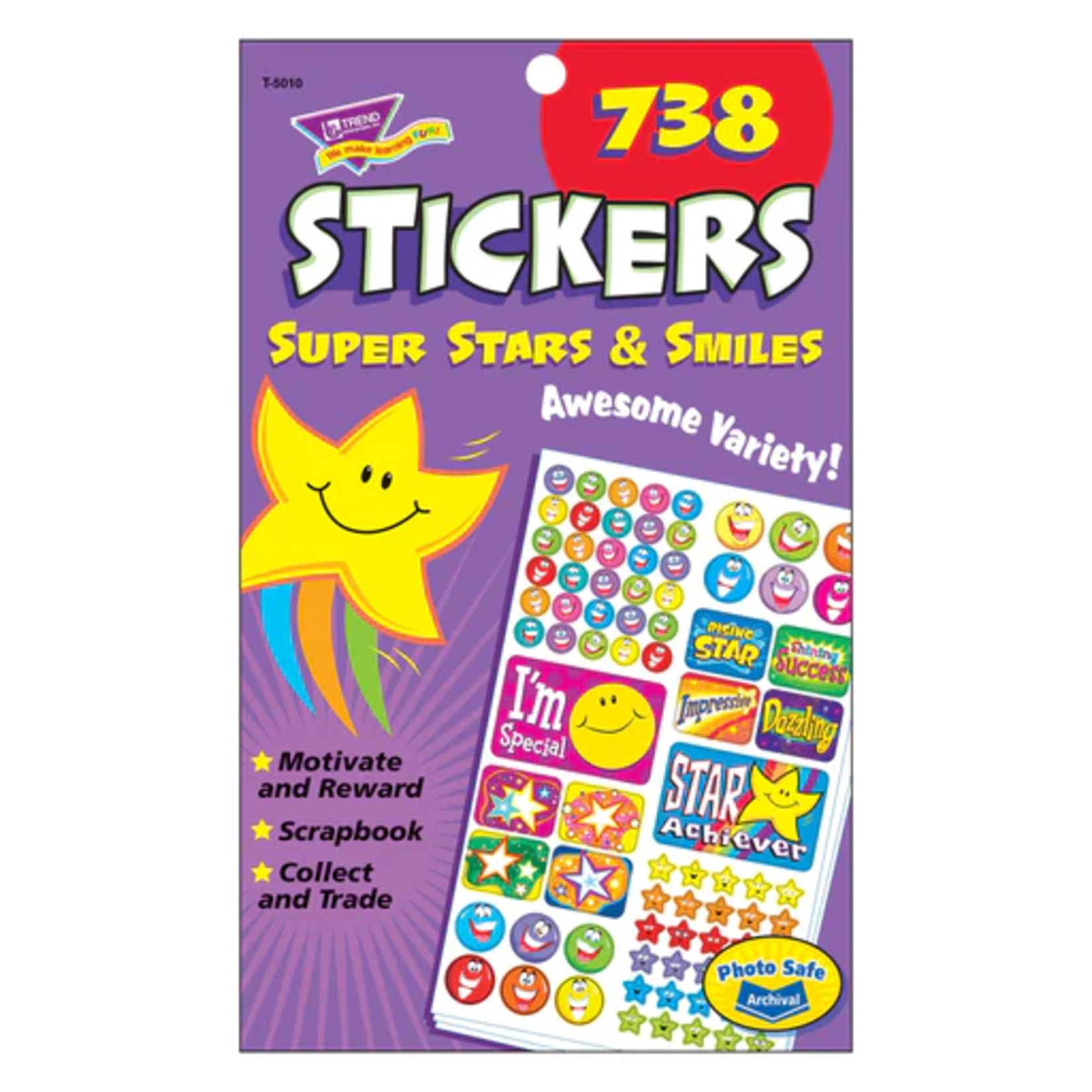 TREND ENTERPRISES INC Super Stars & Smiles Sticker Pad