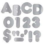 TREND ENTERPRISES INC Silver Metallic 2-Inch Casual Uppercase Ready Letters®
