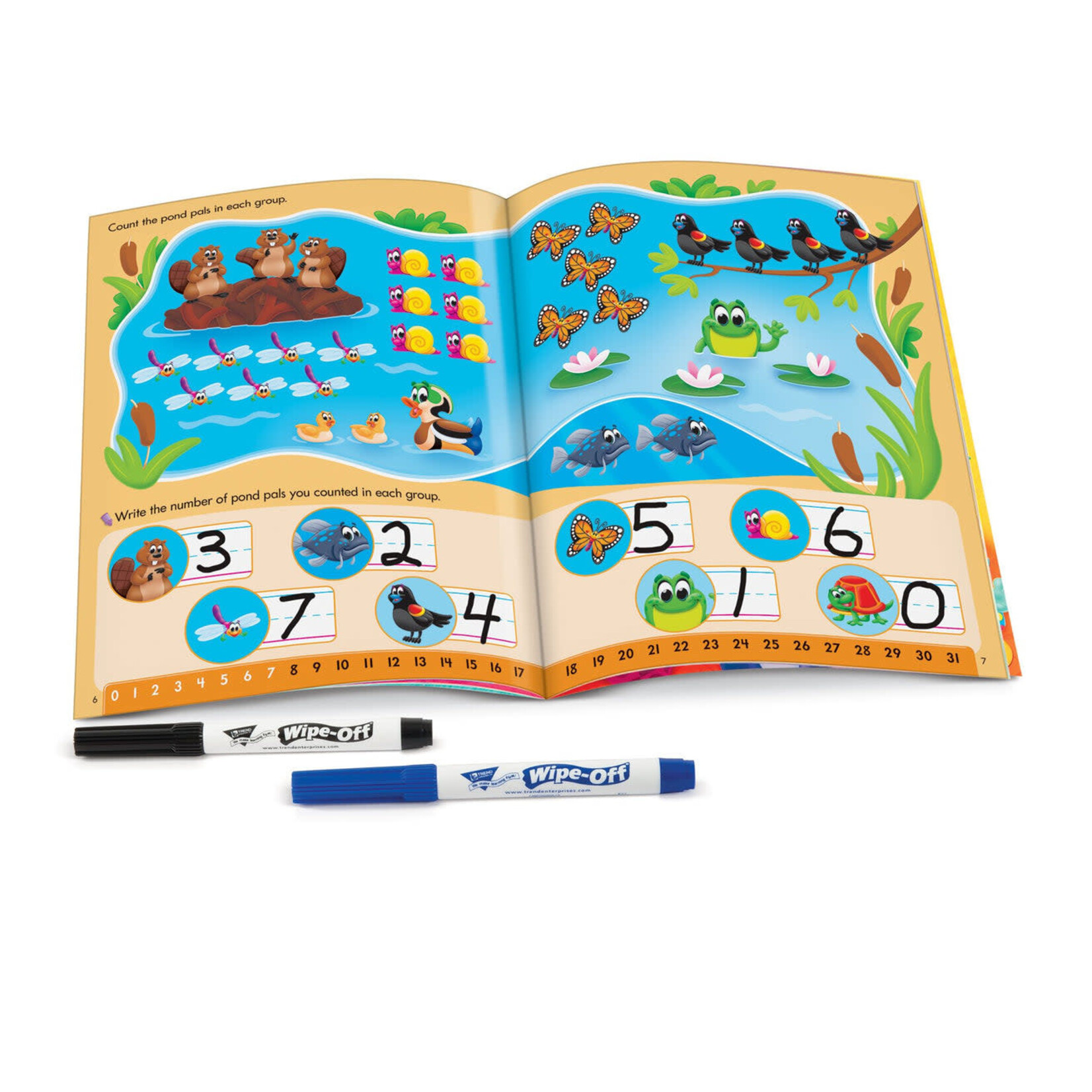 TREND ENTERPRISES INC Counting 0-31 Wipe-Off® Book