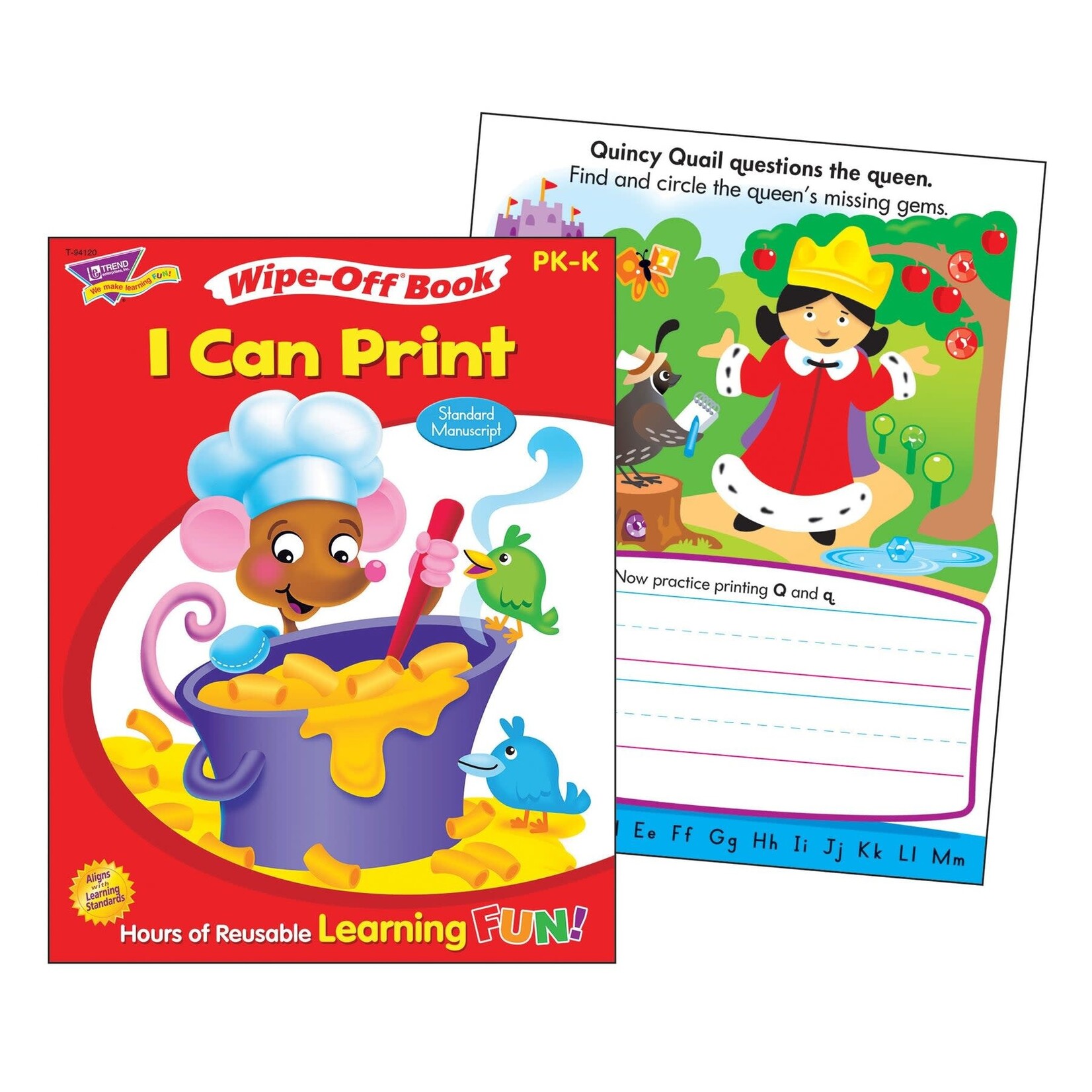 TREND ENTERPRISES INC I Can Print Standard Manuscript Wipe-Off® Book