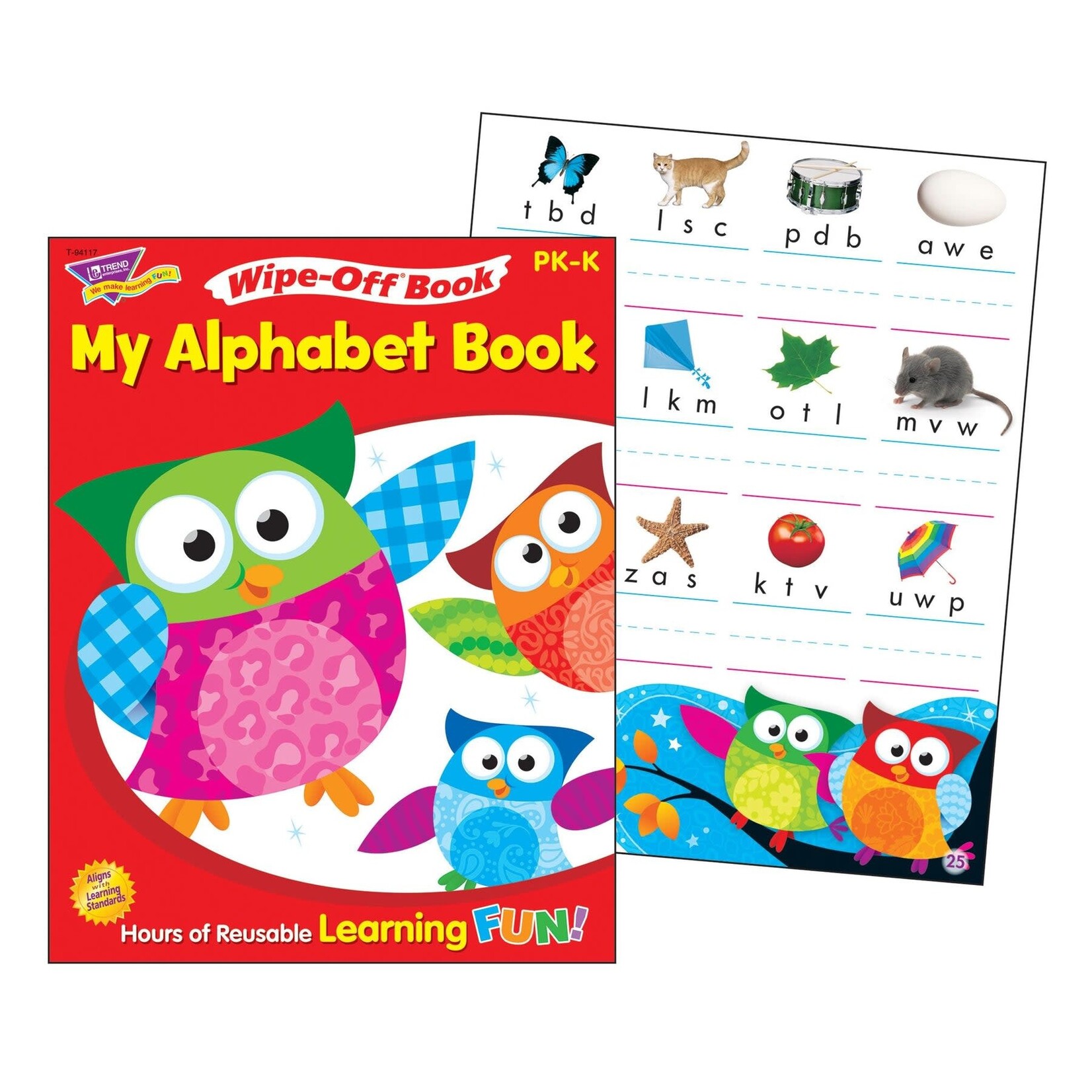 TREND ENTERPRISES INC Owl Stars My Alphabet Book Wipe-Off® Book