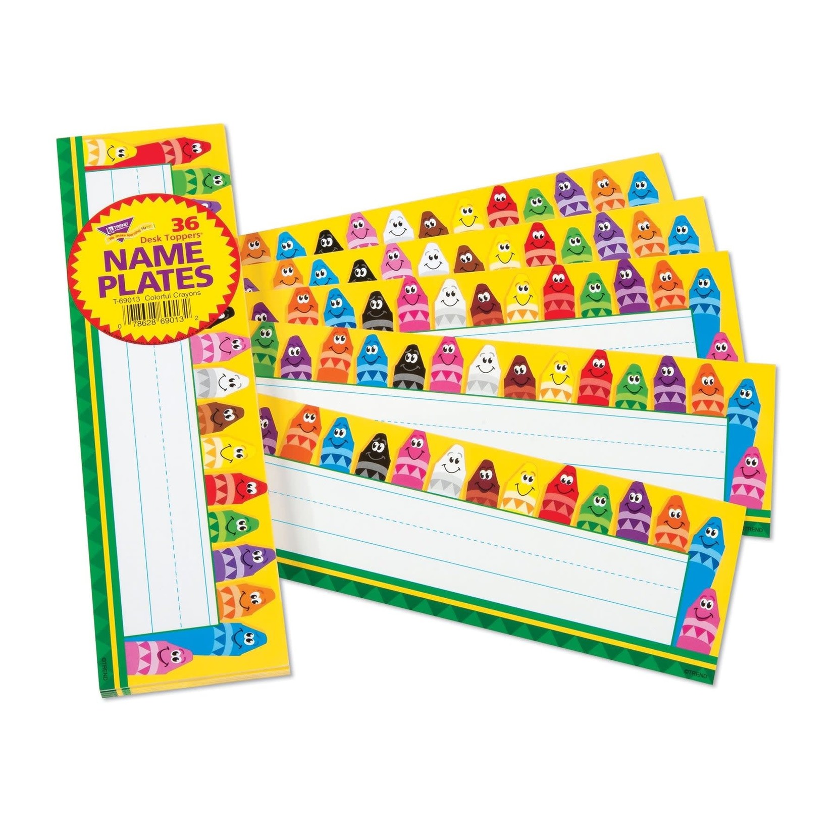 TREND ENTERPRISES INC Colorful Crayons Desk Toppers® Name Plates