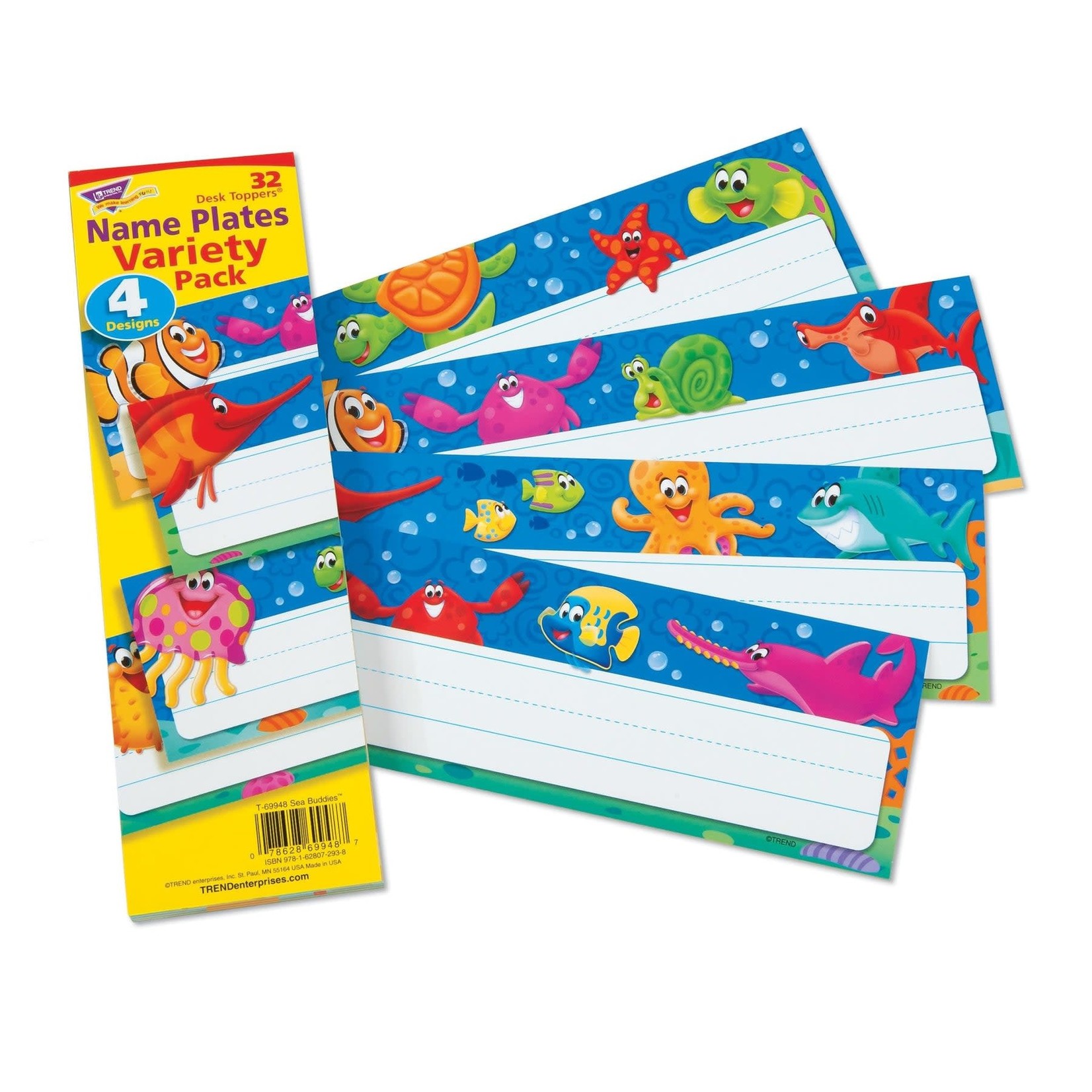 TREND ENTERPRISES INC Sea Buddies® Desk Toppers® Name Plates Variety Pack