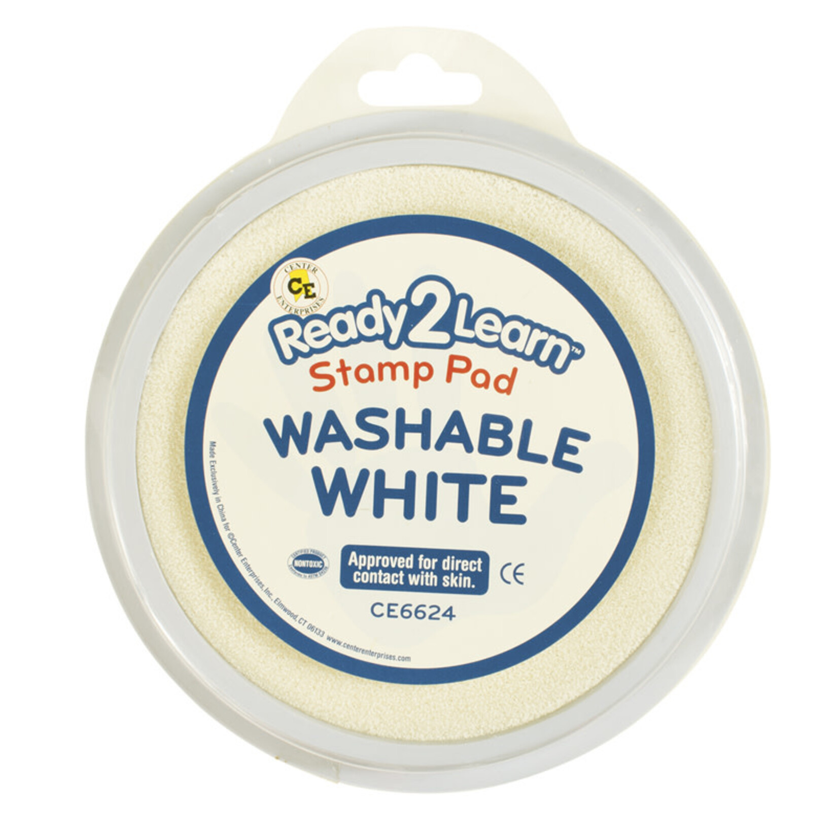 CLM READY 2 LEARN Jumbo Circular Washable Stamp Pad - White