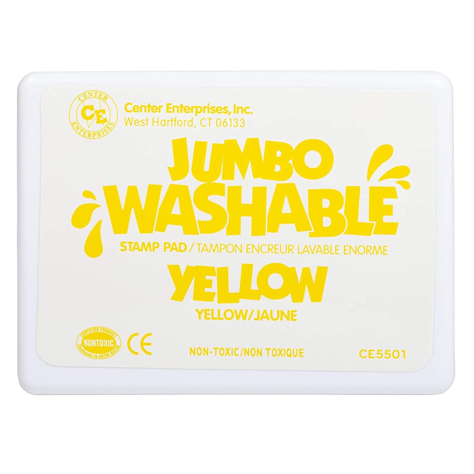 READY 2 LEARN Jumbo Washable Stamp Pad - Yellow