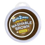 READY 2 LEARN Jumbo Circular Washable Stamp Pad - Brown