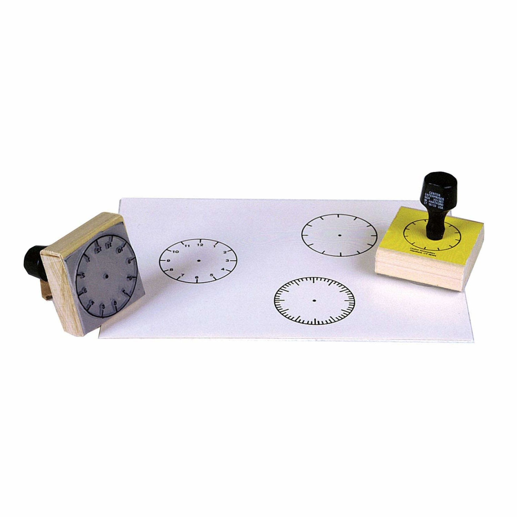 READY 2 LEARN Analog Clock Stamps - Set of 3